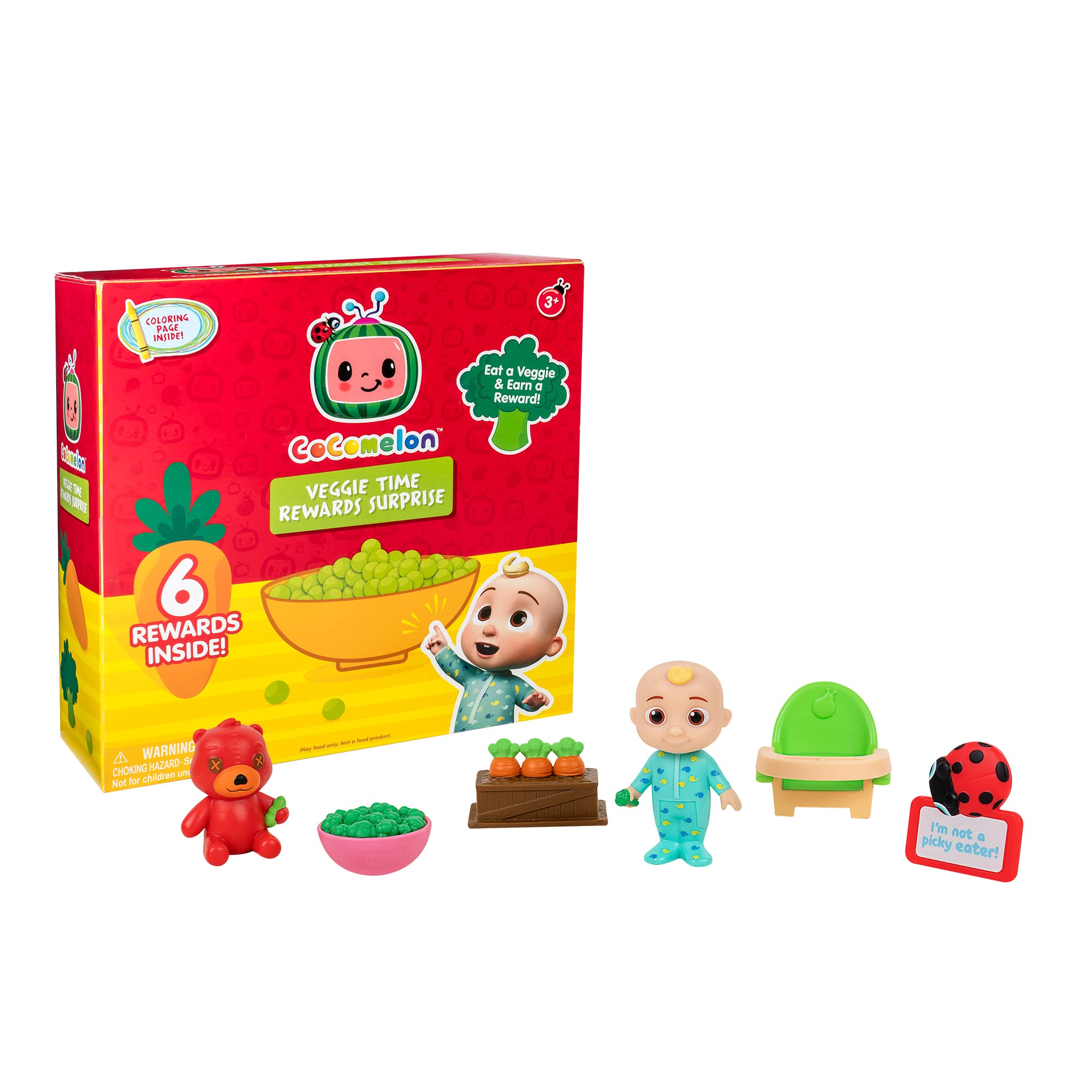 Foto 2 pulgar | Juguete Cocomelon Veggie Time Surprise Con 1 Figura Y 5 Piezas De Acceso. - Venta Internacional.