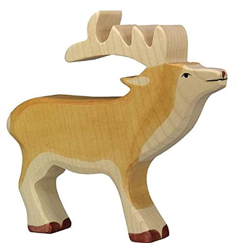 Foto 1 | Figura De Juguete Holztiger Deer, Madera De Arce, Hecha A Mano - Venta Internacional.