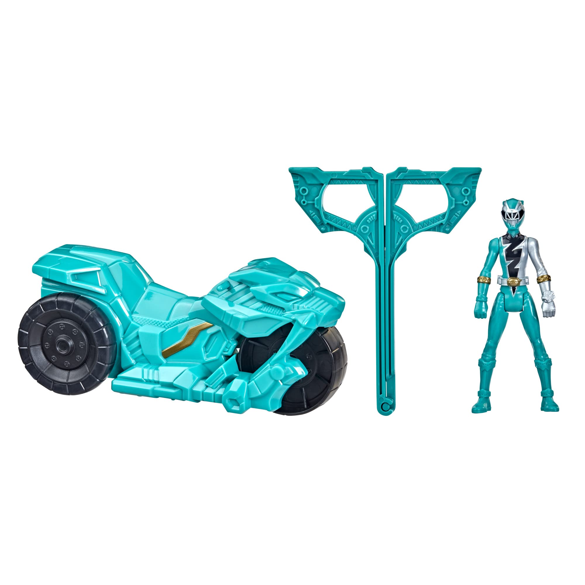 Foto 2 pulgar | Figura Power Rangers Dino Fury Rip N Go Sabertooth Battle Rider - Venta Internacional