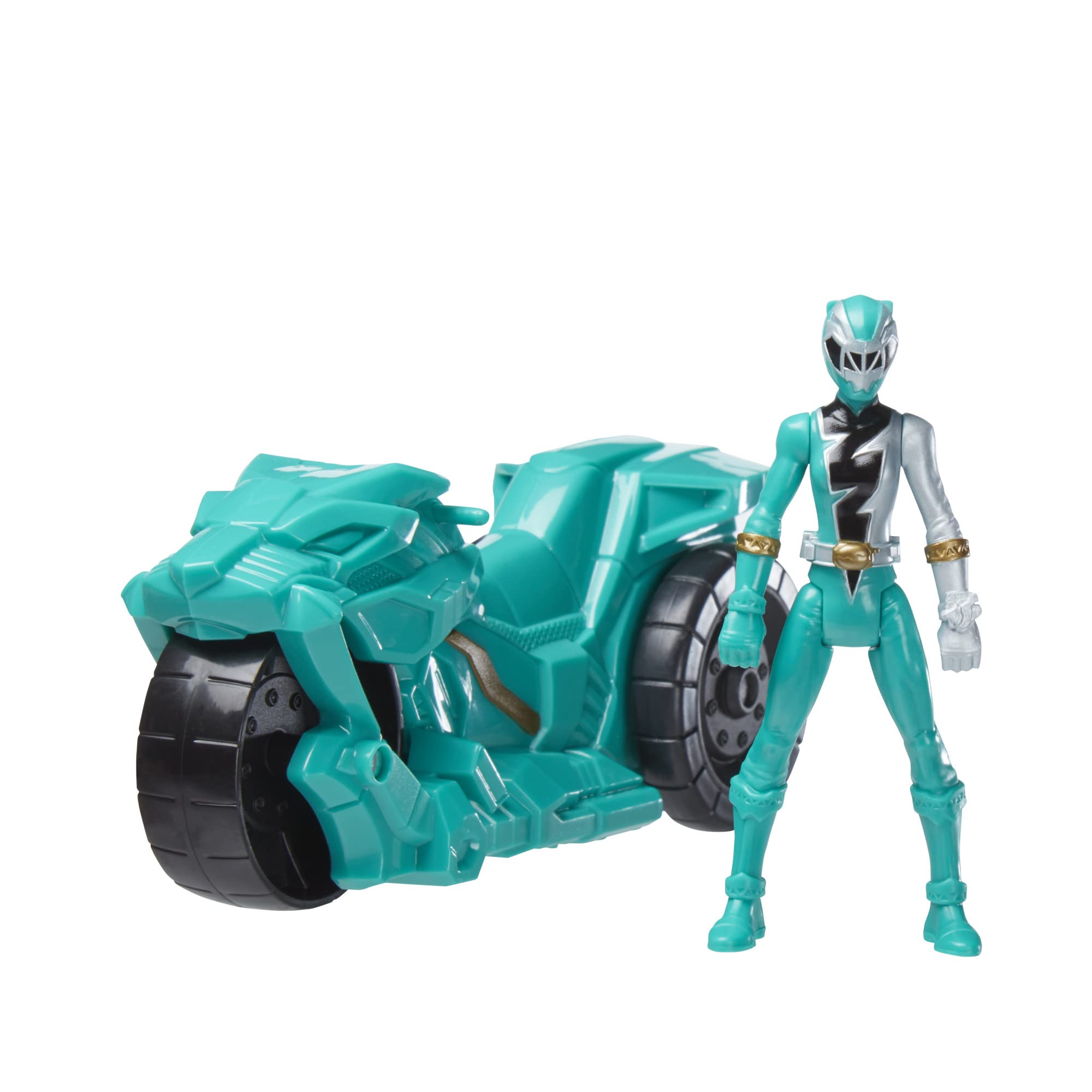 Foto 3 pulgar | Figura Power Rangers Dino Fury Rip N Go Sabertooth Battle Rider - Venta Internacional