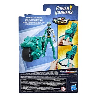Foto 6 | Figura Power Rangers Dino Fury Rip N Go Sabertooth Battle Rider - Venta Internacional