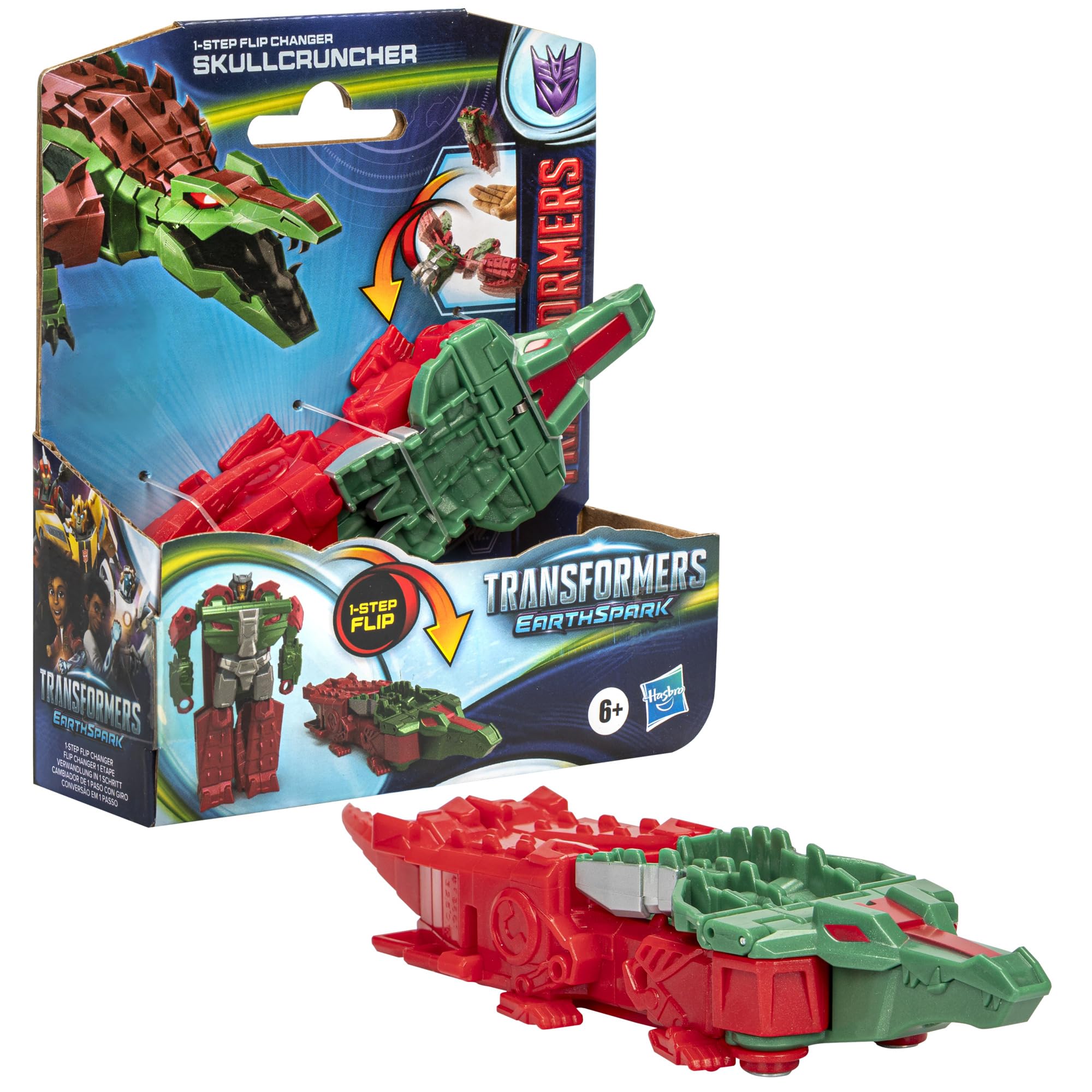 Foto 5 pulgar | Figura De Acción Transformers Earthspark 1-step Skullcruncher - Venta Internacional.