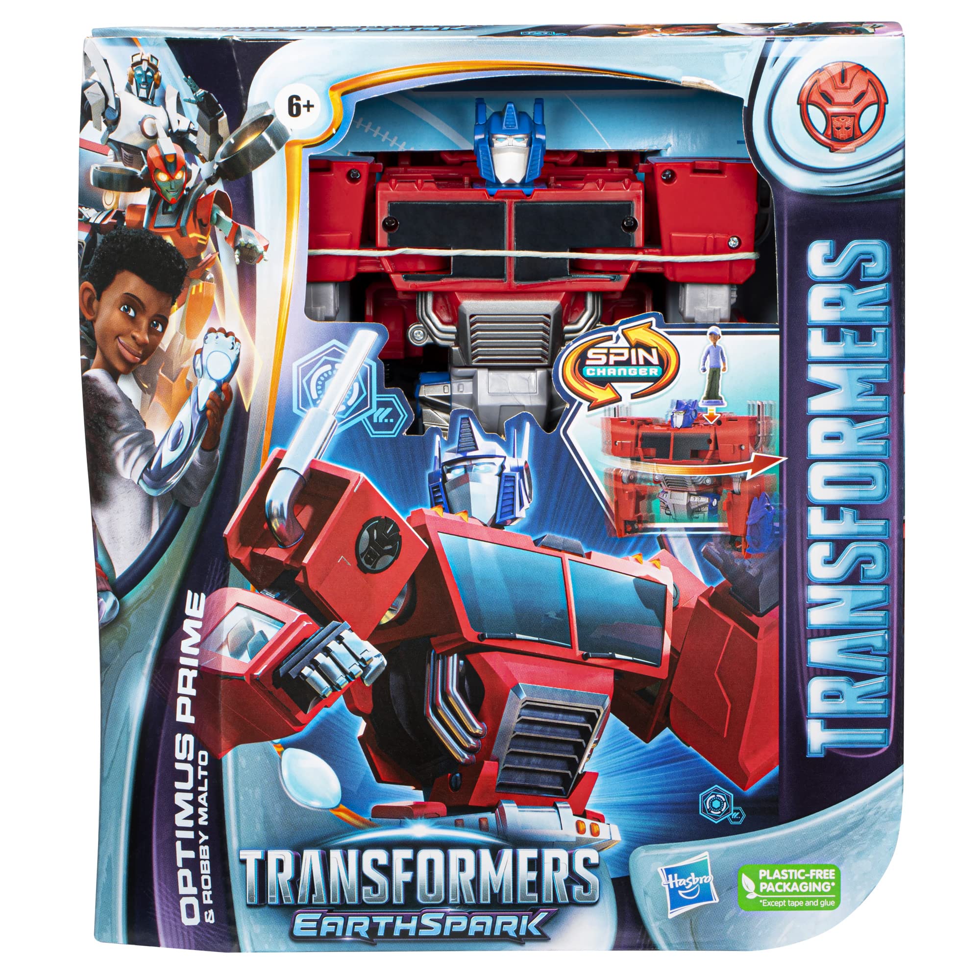 Foto 5 | Figura De Acción Transformers Earthspark Spin Changer Optimus P - Venta Internacional.