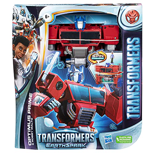 Foto 6 | Figura De Acción Transformers Earthspark Spin Changer Optimus P - Venta Internacional.