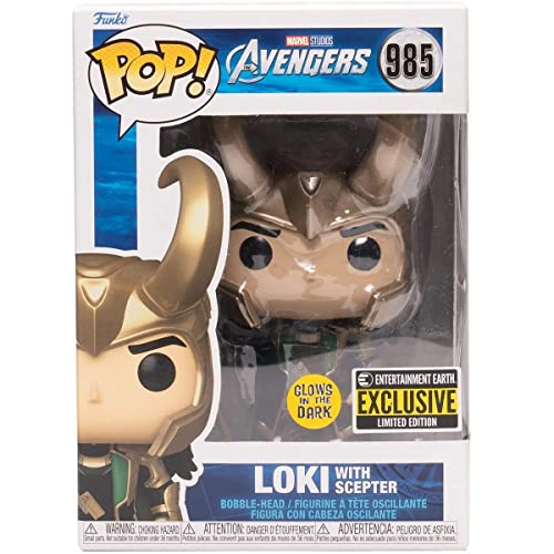 Foto 3 pulgar | Figura De Vinilo Funko Pop, Pop Marvel Loki, Con Cetro, 9,5 Cm - Venta Internacional.
