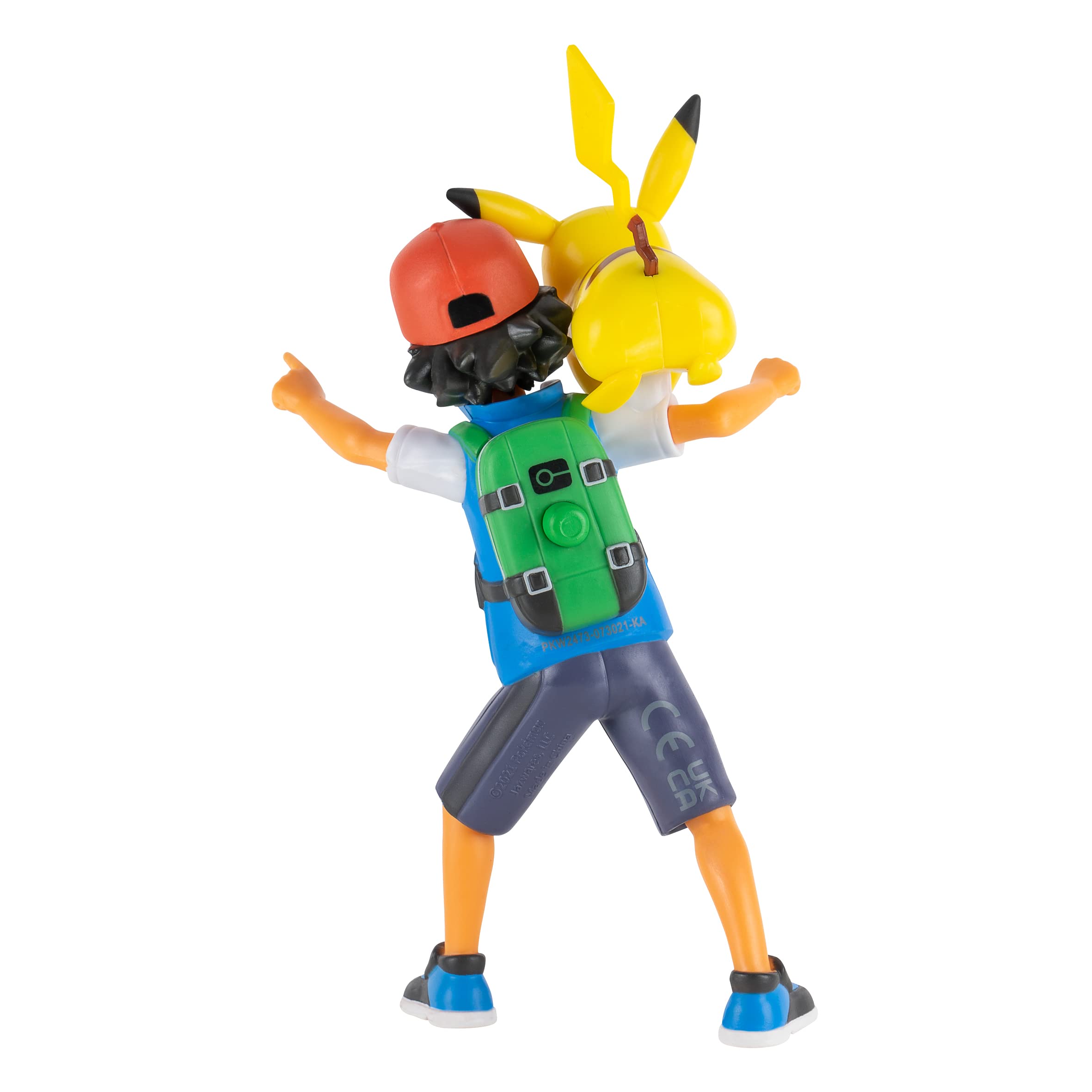 Foto 6 pulgar | Figura De Acción Pokémon Battle Feature Ash De 11,4 Cm Con Pikachu - Venta Internacional.