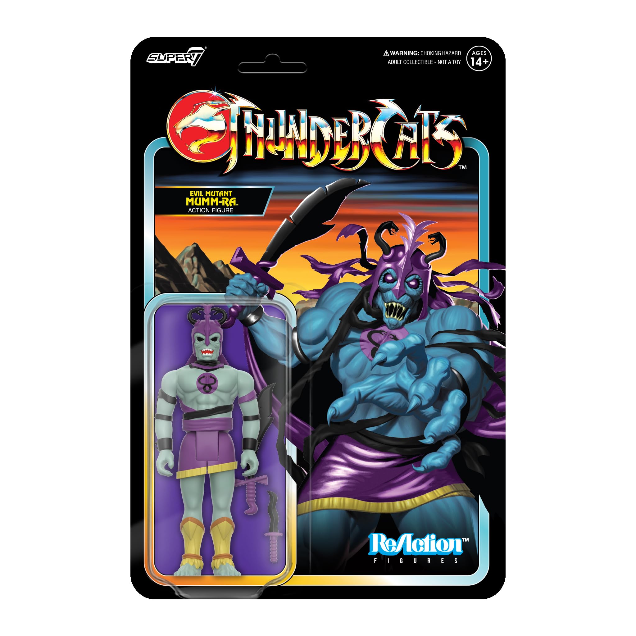 Figura De Acción Super7 Thundercats Reaction Mumm-ra 3.75 Pulgadas - Venta Internacional.