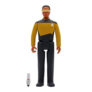 Foto 2 | Figura De Acción Super7 Star Trek The Next Generation, Teniente Comandante La Forge, 9,5 Cm - Venta Internacional.