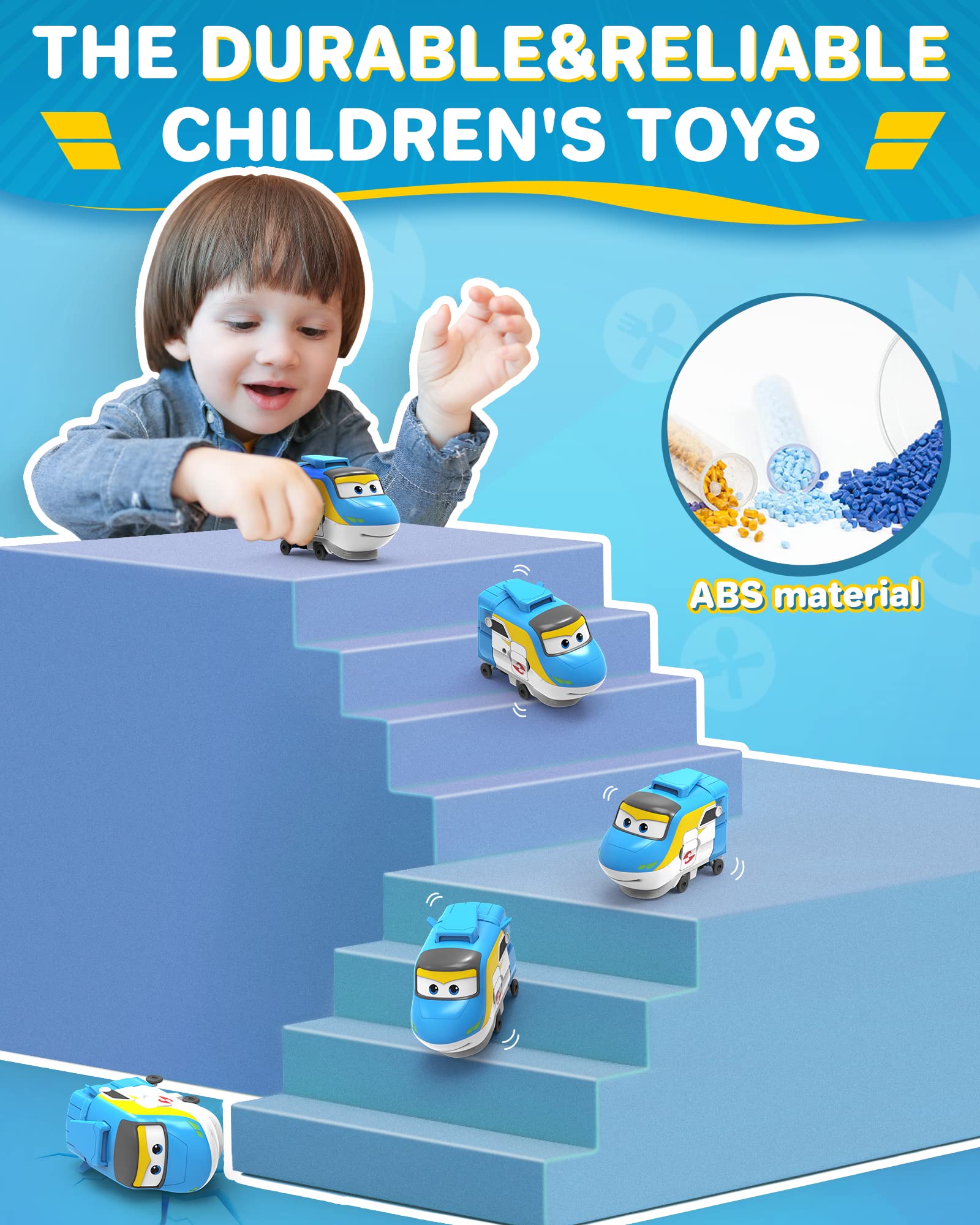 Foto 7 pulgar | Toy Super Wings Tony Transformer Train De 12,7 Cm Para Niños - Venta Internacional.