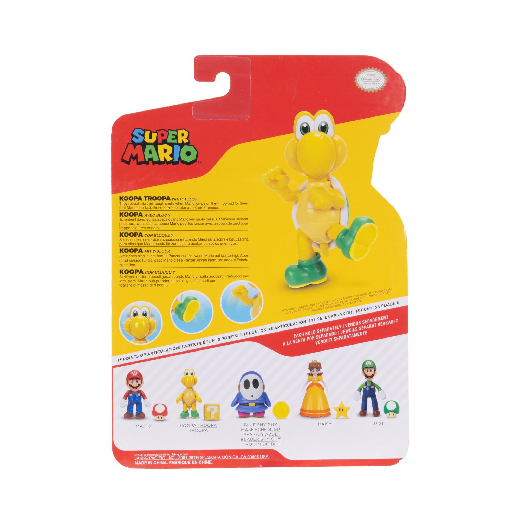 Foto 4 | Figura De Acción Super Mario Nintendo Green Koopa Troopa 4 Cm - Venta Internacional.