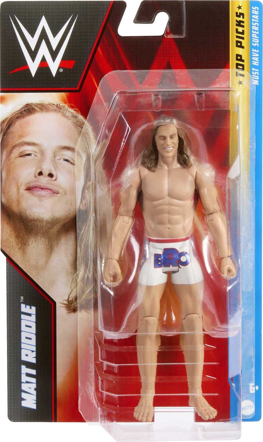 Foto 6 pulgar | Figura De Acción Mattel Wwe Matt Riddle Top Picks De 6 Pulgadas - Venta Internacional.