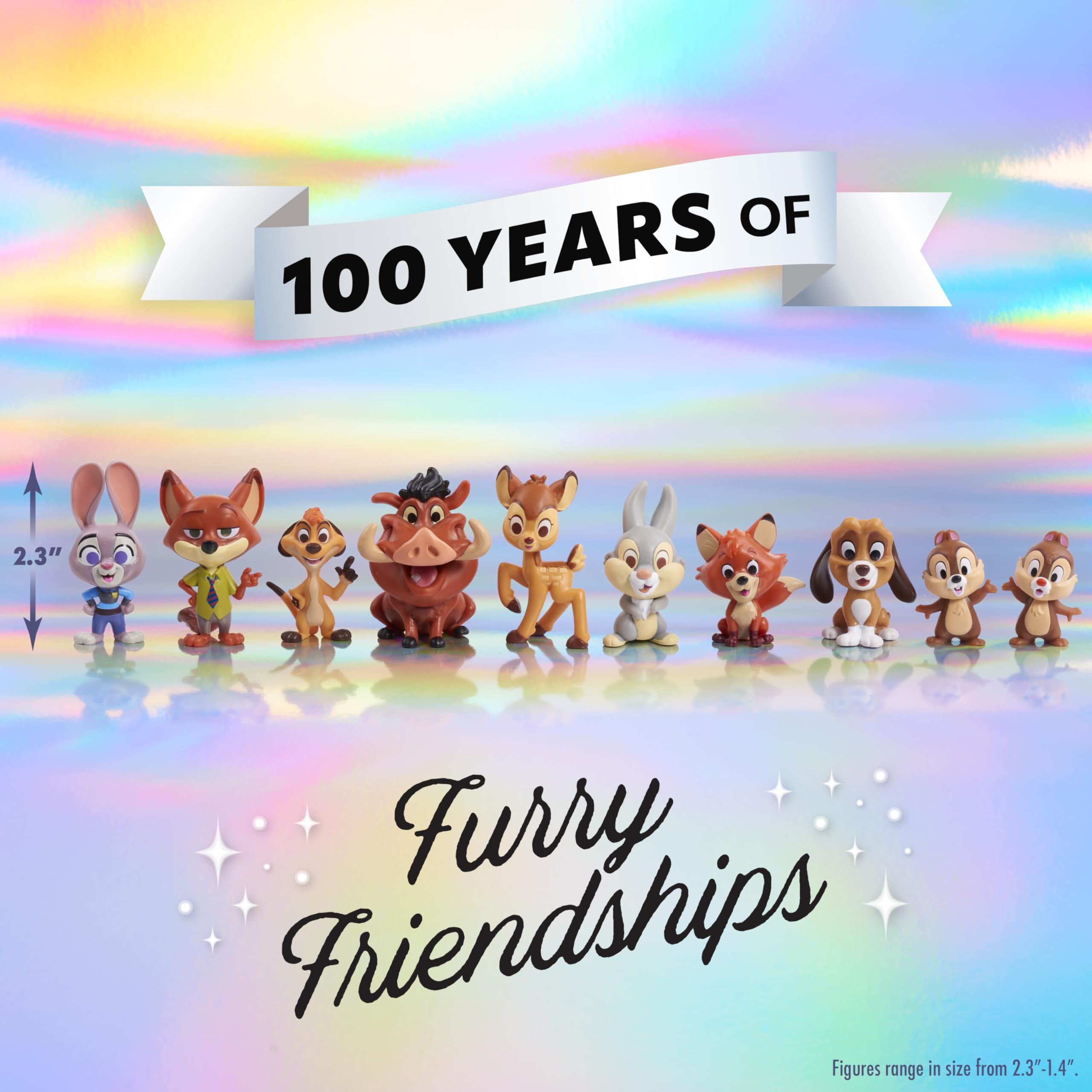 Foto 3 pulgar | Set De Figuras Just Play Disney 100 Years Of Furry Friendships - Venta Internacional.