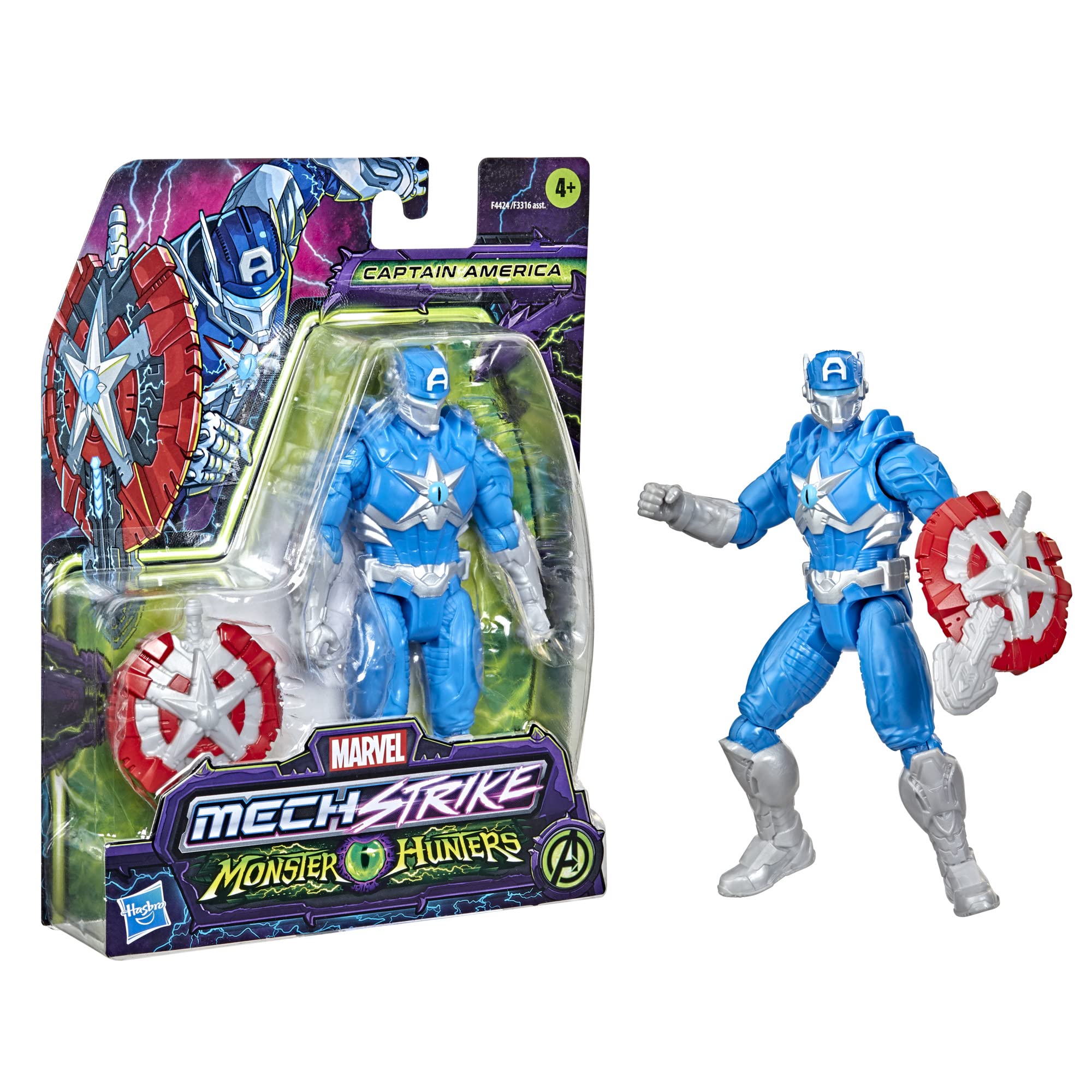 Foto 3 pulgar | Figura De Acción Marvel Avengers Mech Strike Monster Hunters - Venta Internacional.