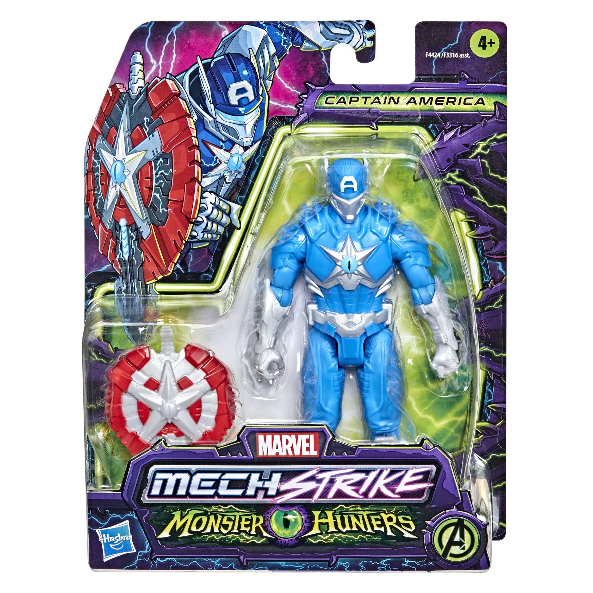 Foto 4 pulgar | Figura De Acción Marvel Avengers Mech Strike Monster Hunters - Venta Internacional.