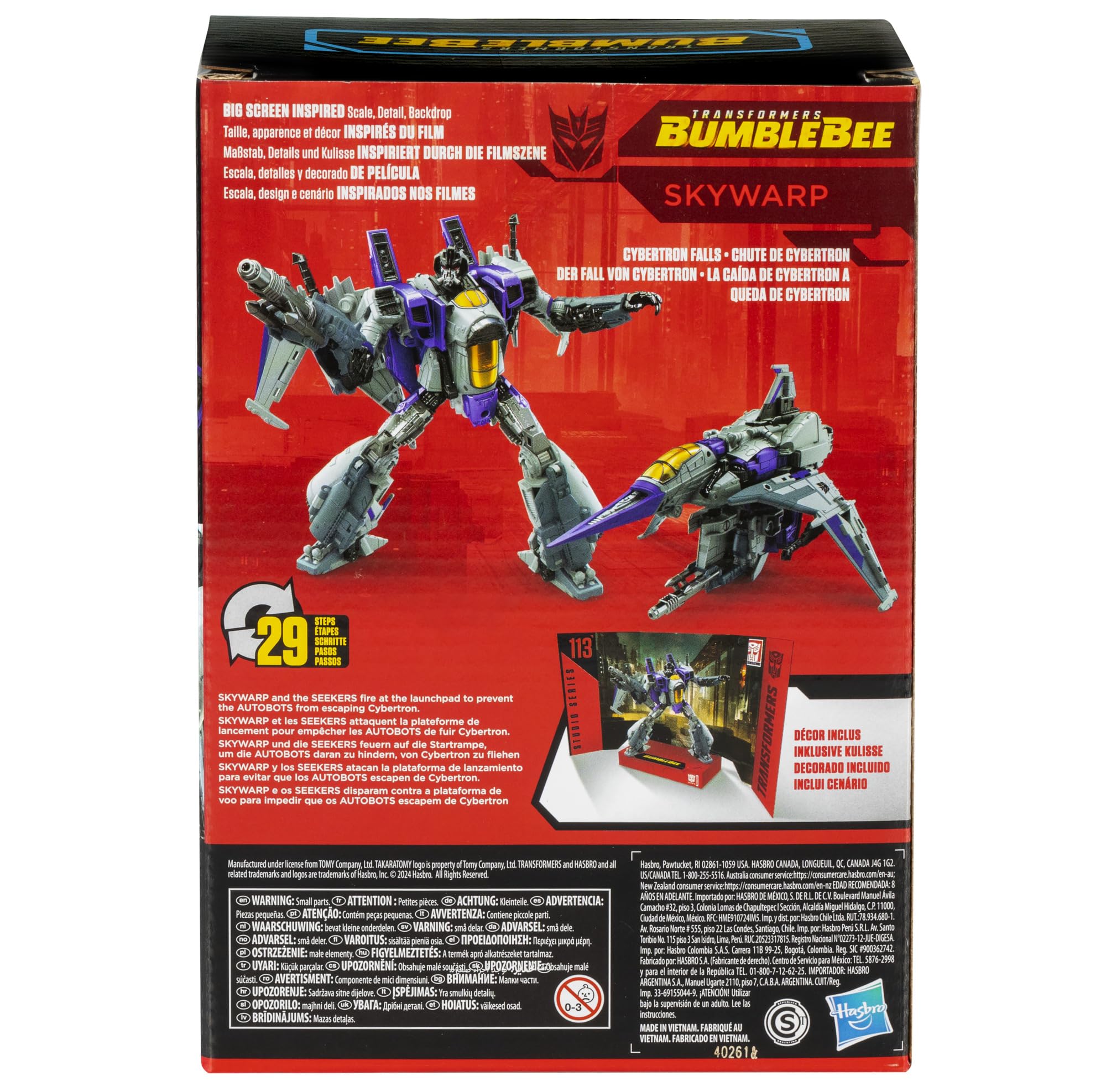 Foto 5 | Figura De Acción Transformers Studio Series Voyager Bumblebee 113 Skywarp 16,5 Cm - Venta Internacional.