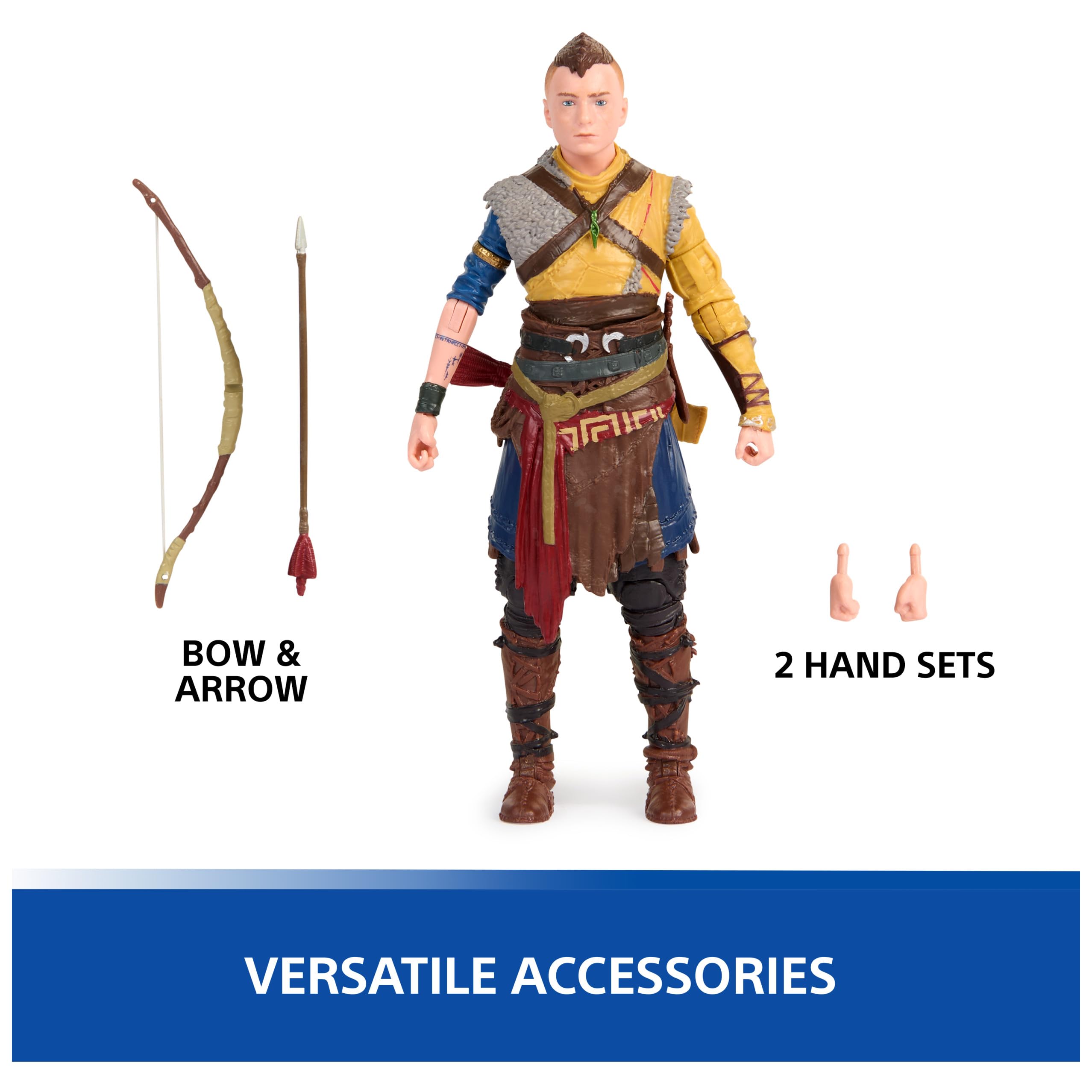 Foto 7 pulgar | Figura De Acción Playstation God Of War Ragnarok Atreus 15cm - Venta Internacional.