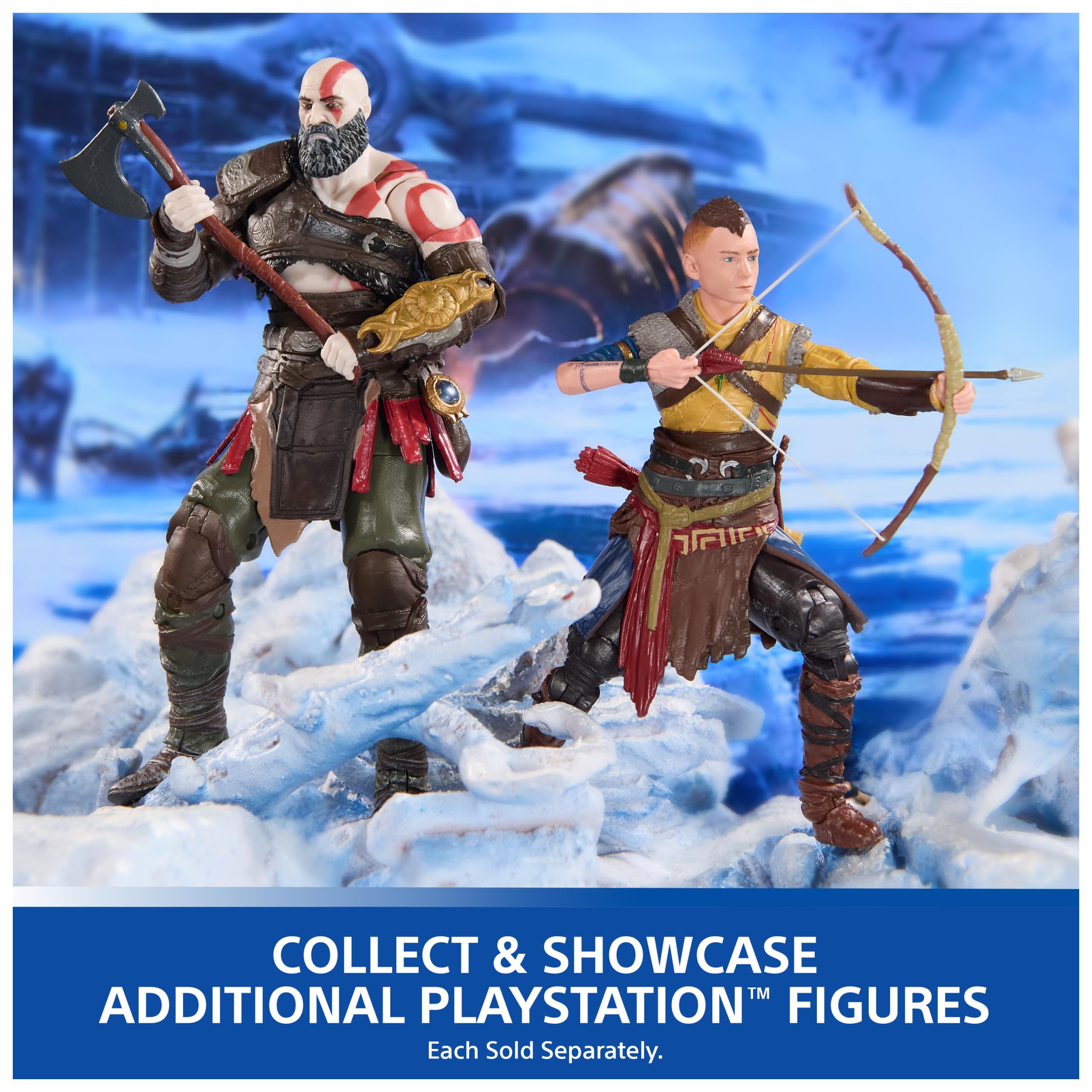 Foto 8 pulgar | Figura De Acción Playstation God Of War Ragnarok Atreus 15cm - Venta Internacional.