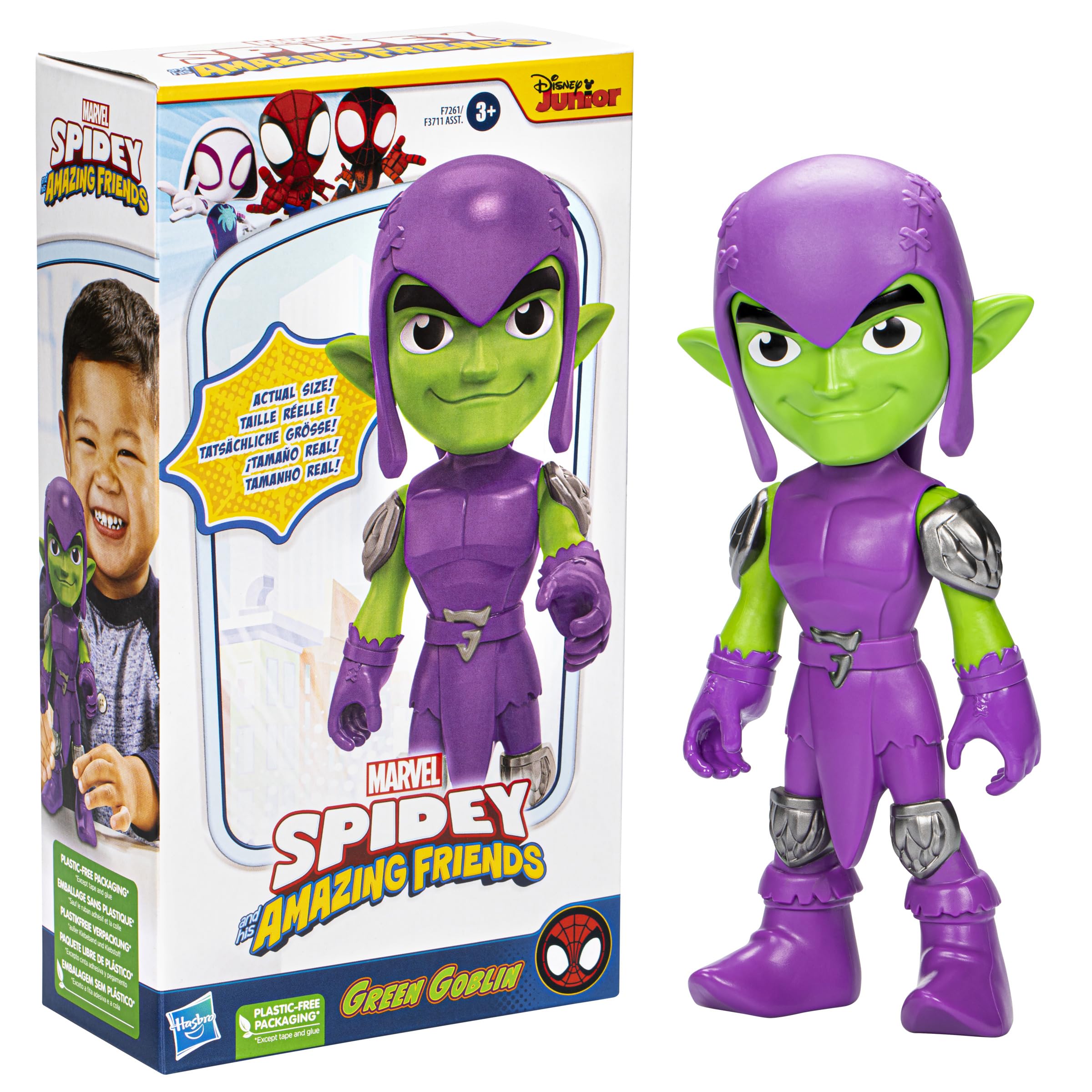Foto 3 pulgar | Figura De Acción Marvel Saf Supersize Green Goblin Kids 3+ - Venta Internacional.