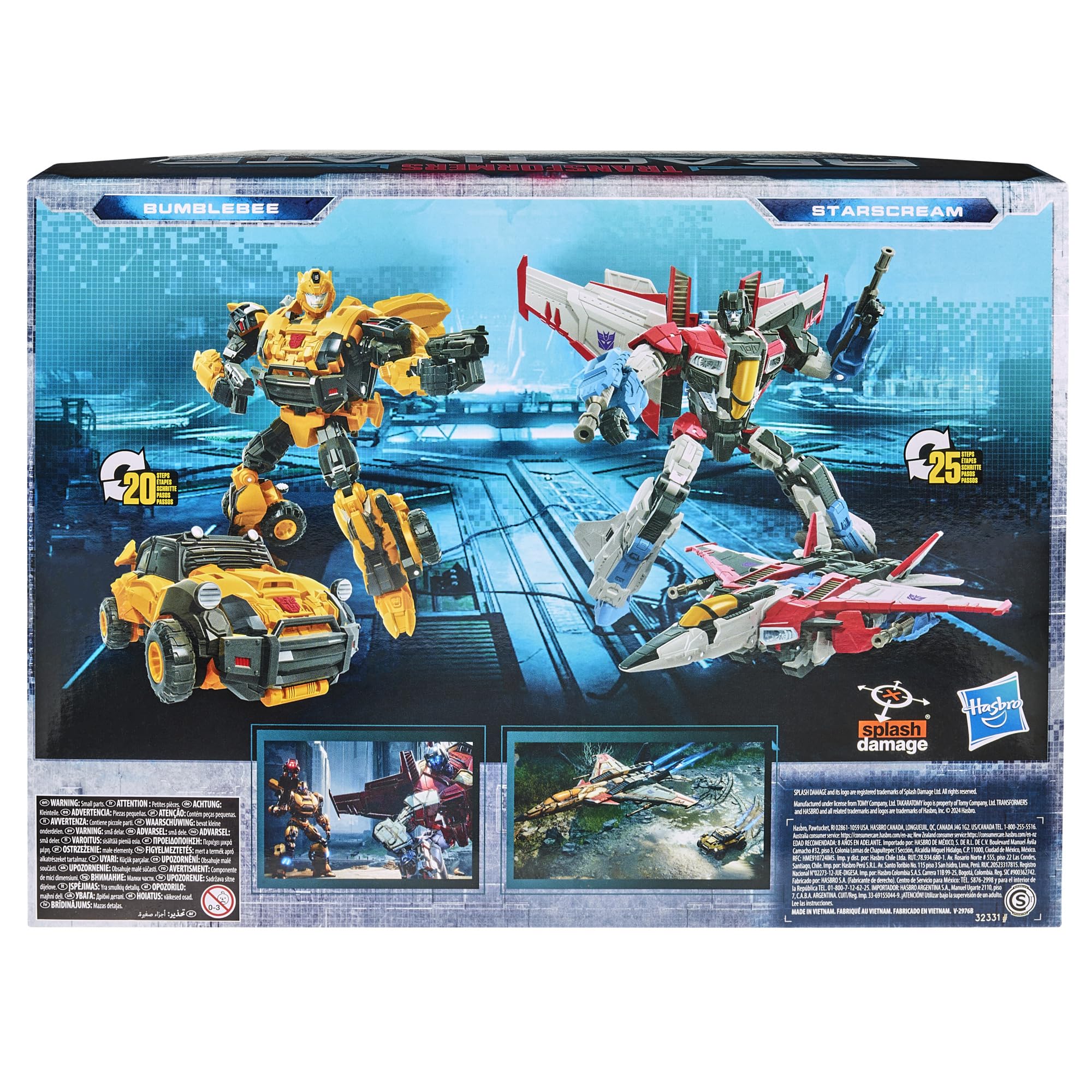 Foto 6 | Figuras De Acción Transformers Reactivate Bumblebee Starscream - Venta Internacional.