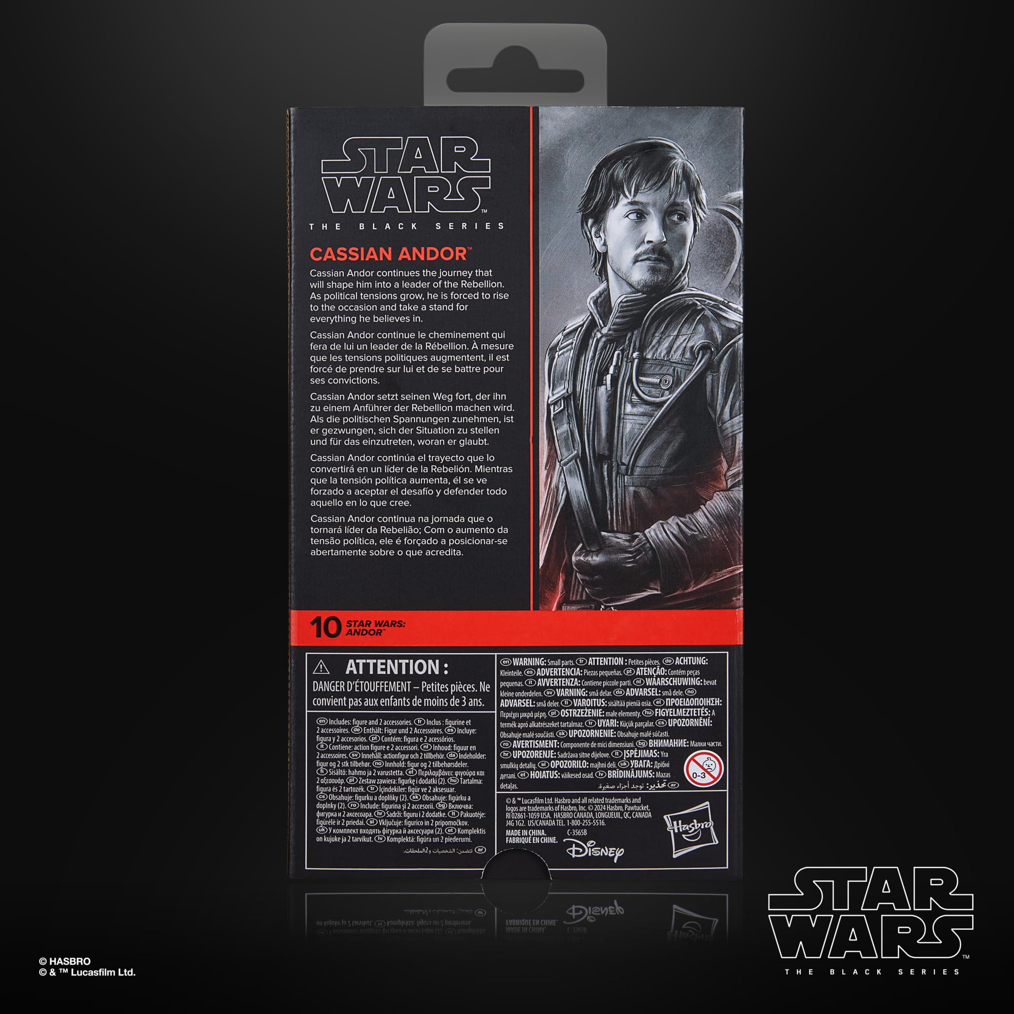 Foto 4 | Figura De Acción Star Wars The Black Series Cassian Andor 15 Cm - Venta Internacional.