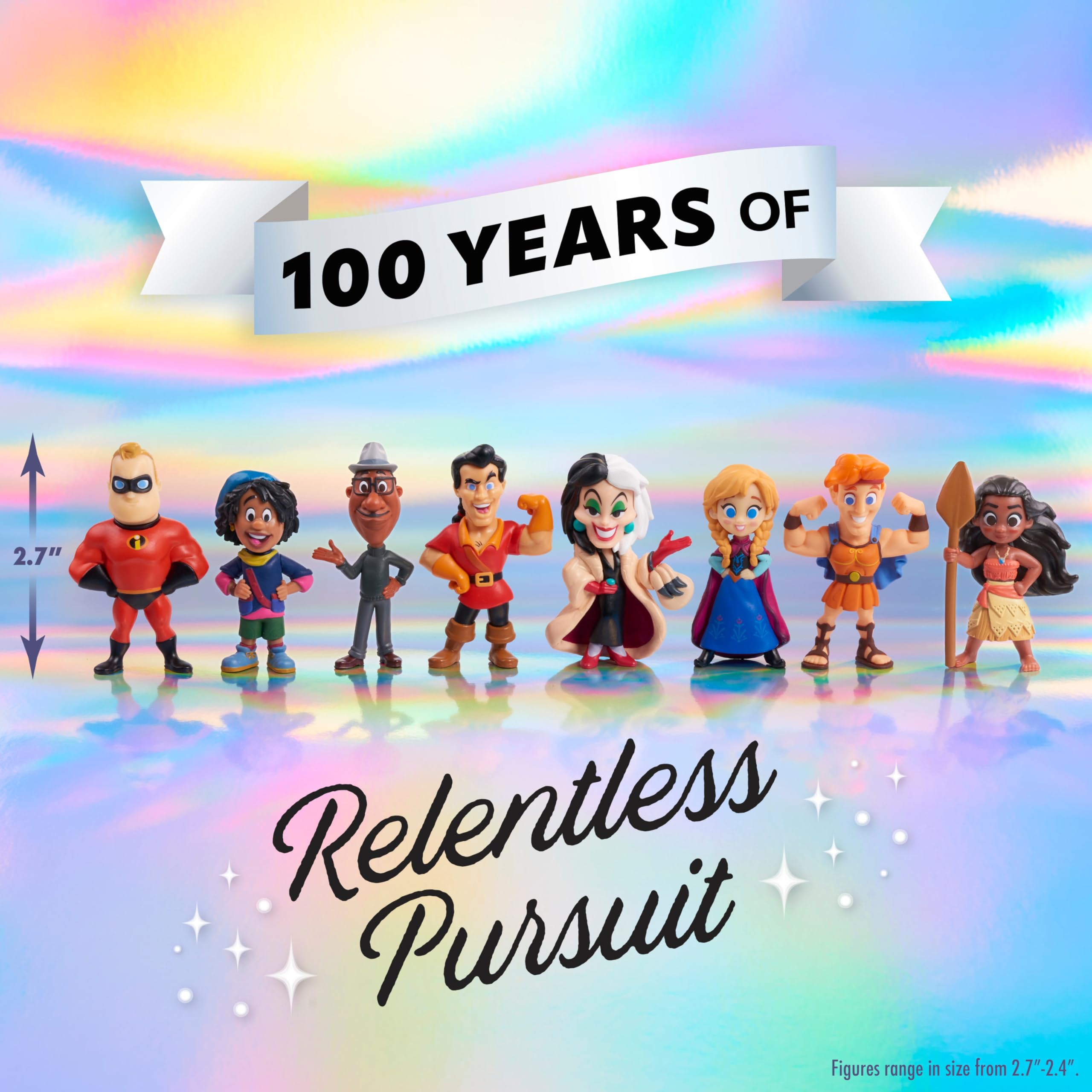 Foto 3 pulgar | Set De Figuras Just Play Disney 100 Years Of Relentless Pursuit - Venta Internacional.