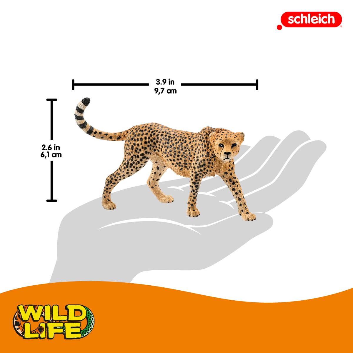 Foto 3 | Figura De Animal Schleich Wild Life Hembra De Guepardo De 3 Años O Más - Venta Internacional.