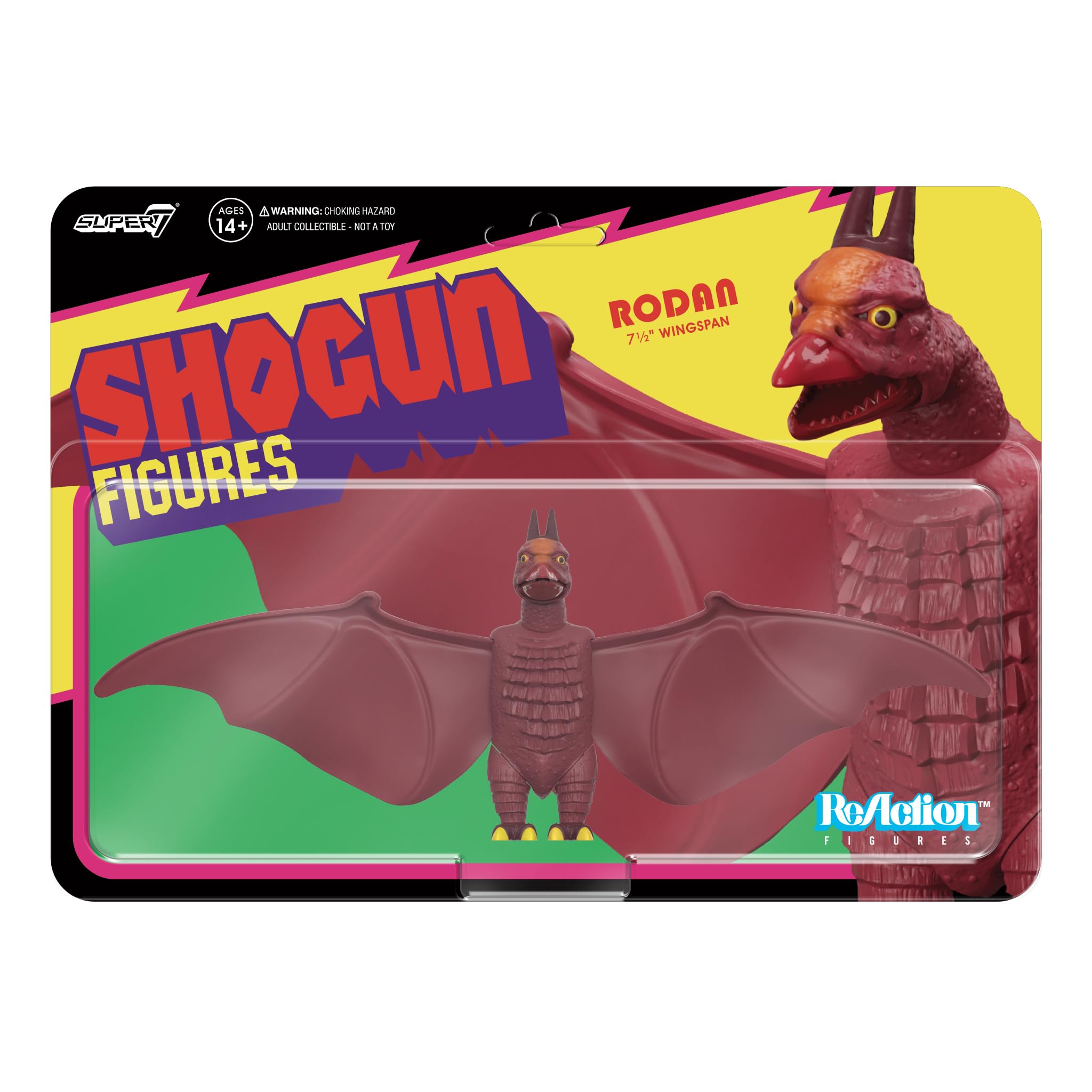Figura De Acción Super7 Shogun Toho Rodan, 9,5 Cm, Película Clásica - Venta Internacional.