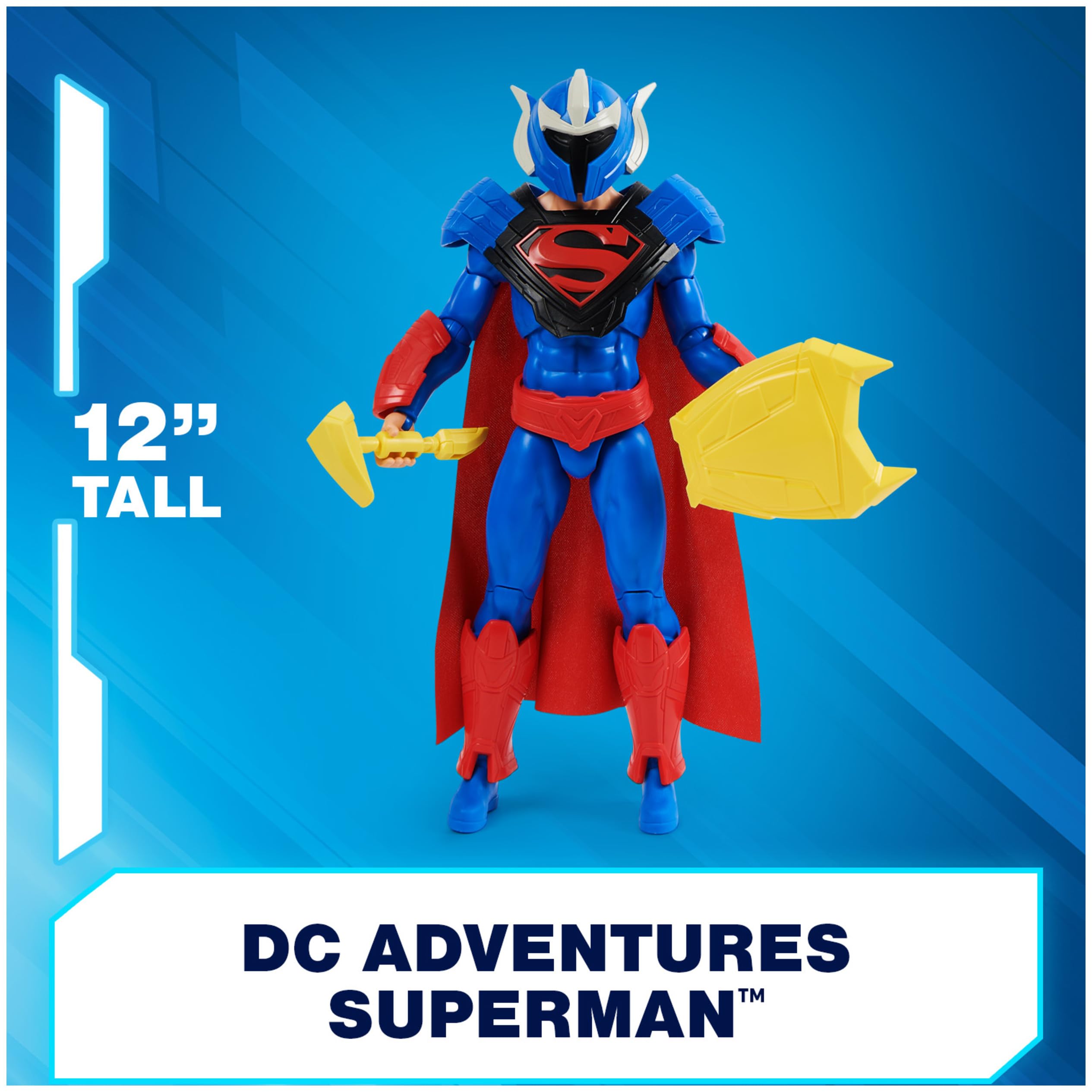 Foto 4 | Figura De Acción De Superman Man Of Steel De Dc Comics, 30 Cm, 9 Acc - Venta Internacional.