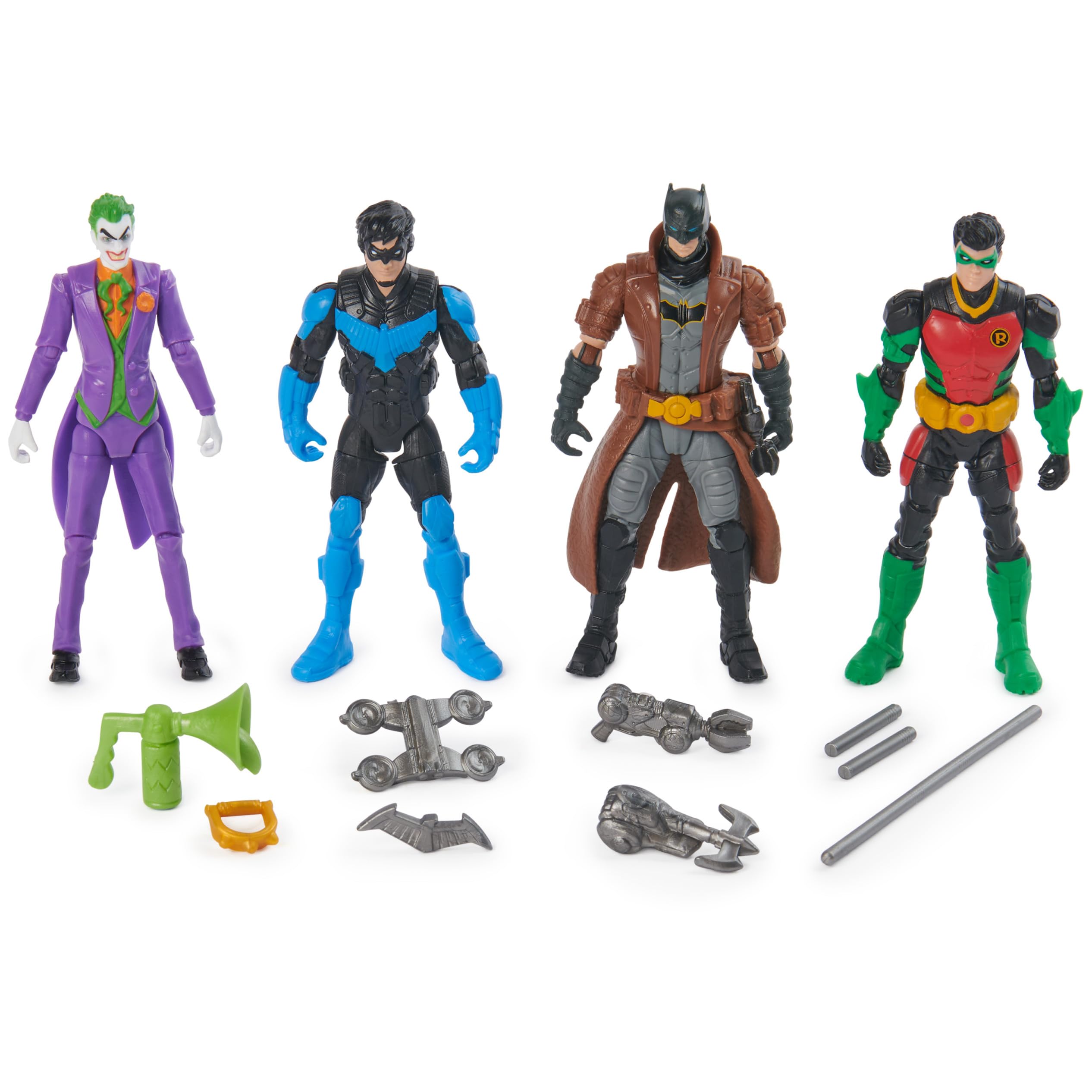 Foto 1 | Figuras De Acción Dc Comics Batman Team Up, Paquete De 4 Unidades, 10 Cm - Venta Internacional.