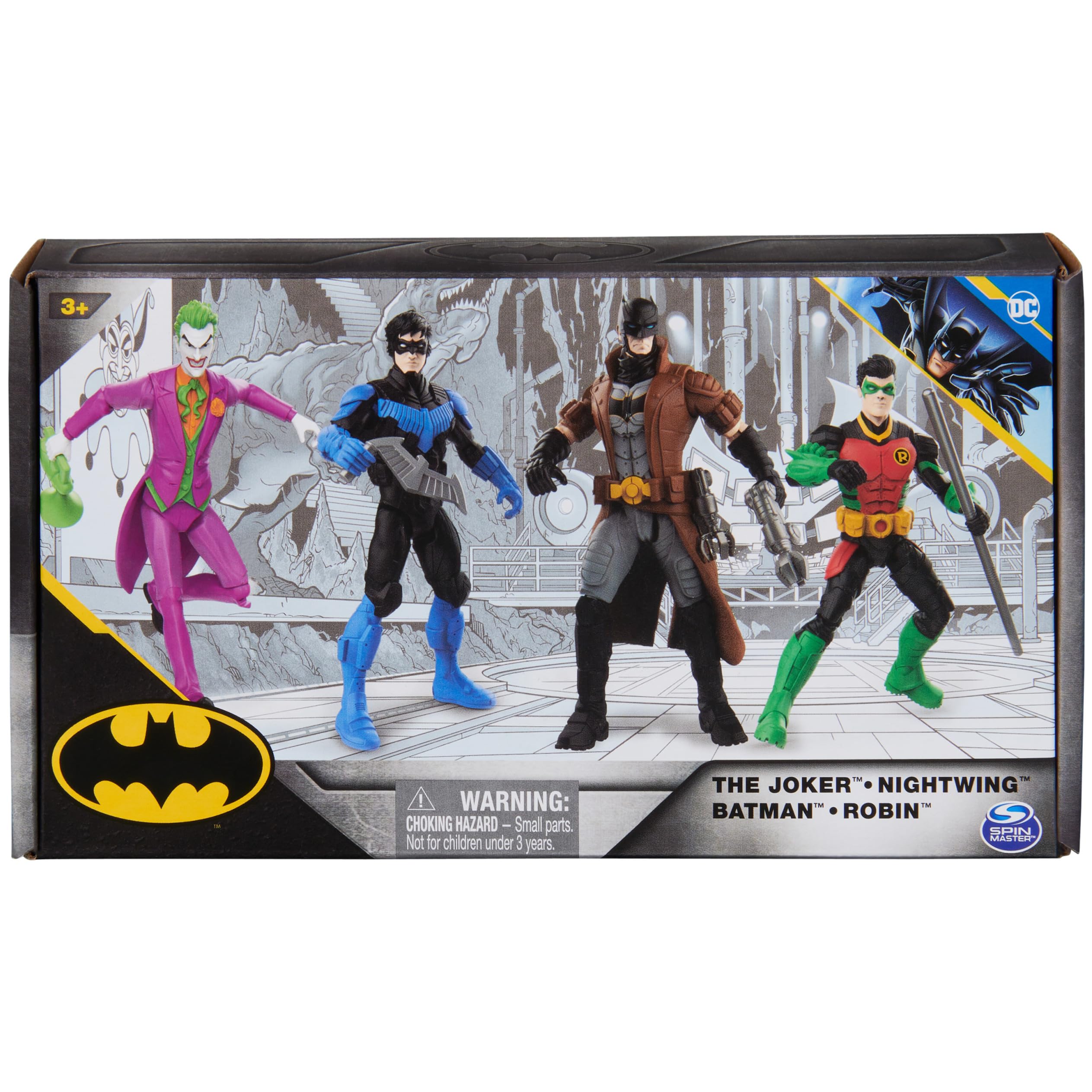 Foto 2 | Figuras De Acción Dc Comics Batman Team Up, Paquete De 4 Unidades, 10 Cm - Venta Internacional.