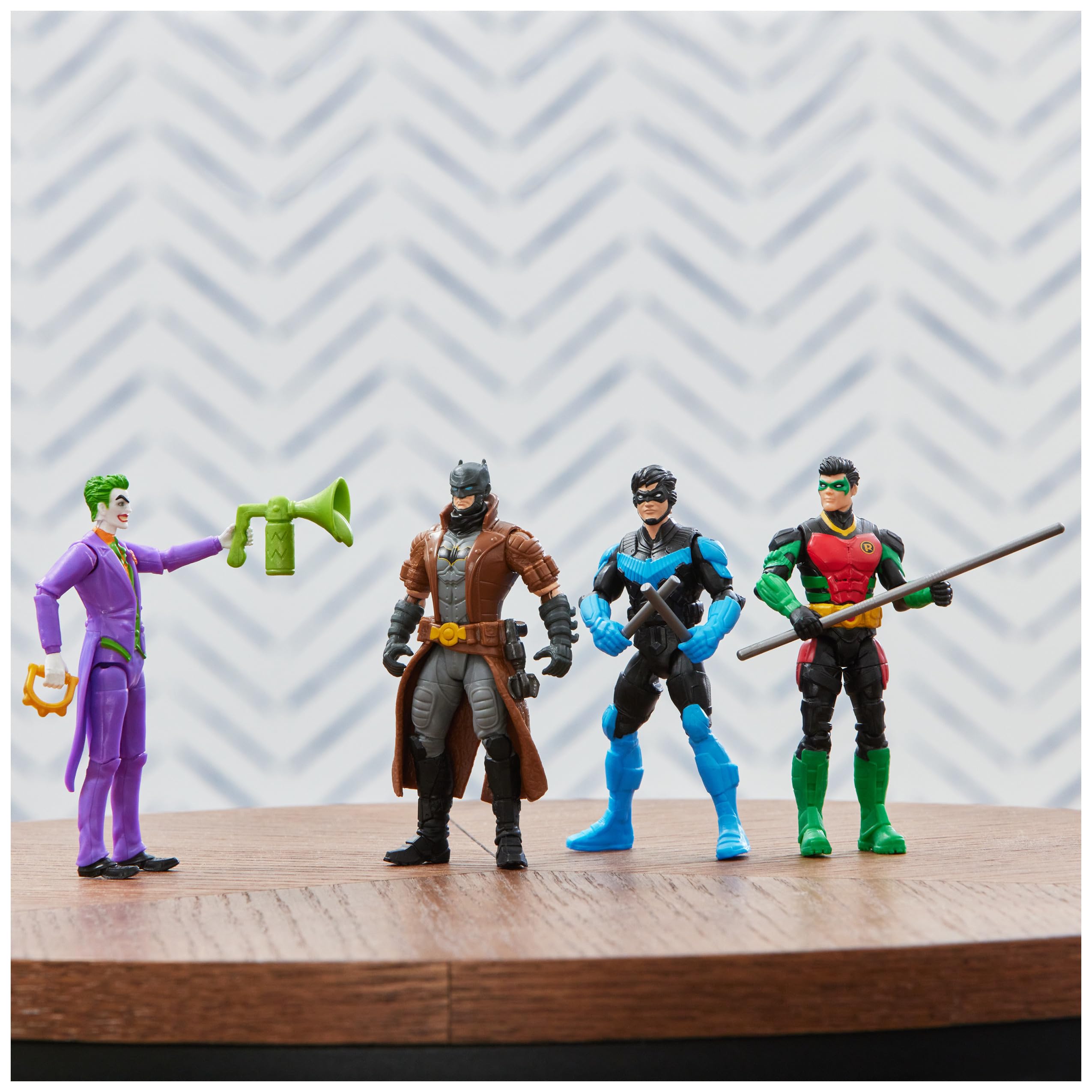 Foto 5 pulgar | Figuras De Acción Dc Comics Batman Team Up, Paquete De 4 Unidades, 10 Cm - Venta Internacional.