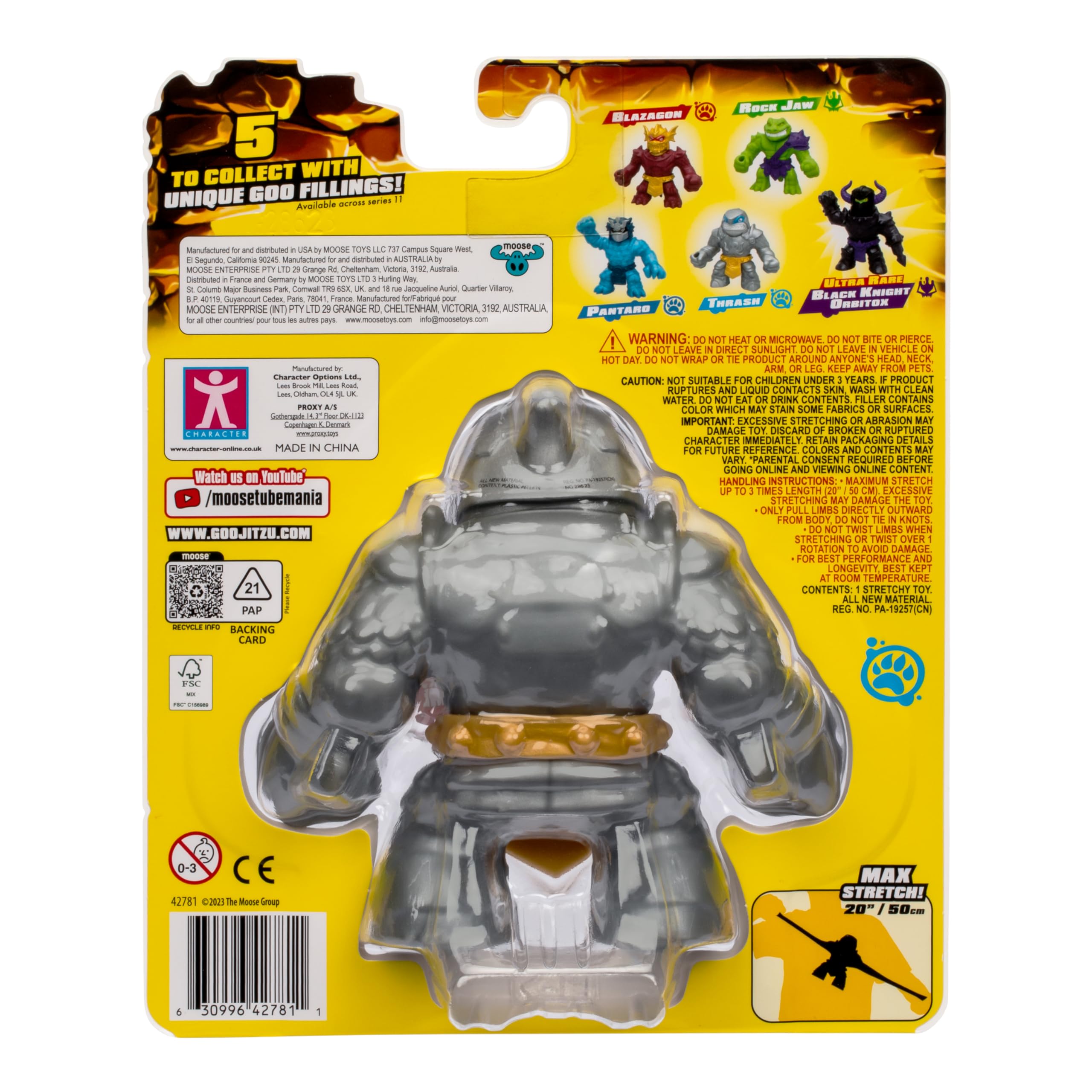 Foto 4 pulgar | Figura De Acción Heroes Of Goo Jit Zu Stretch Strikers Thrash - Venta Internacional.