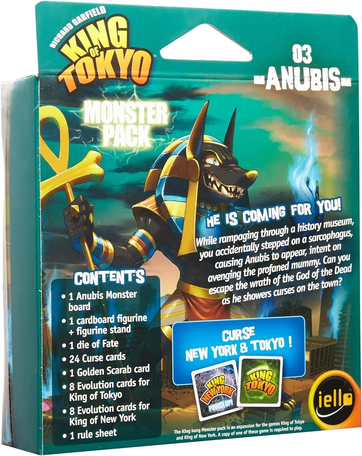 Foto 4 pulgar | Juego De Mesa Iello King Of Tokyo And King Of New York Anubis - Venta Internacional.