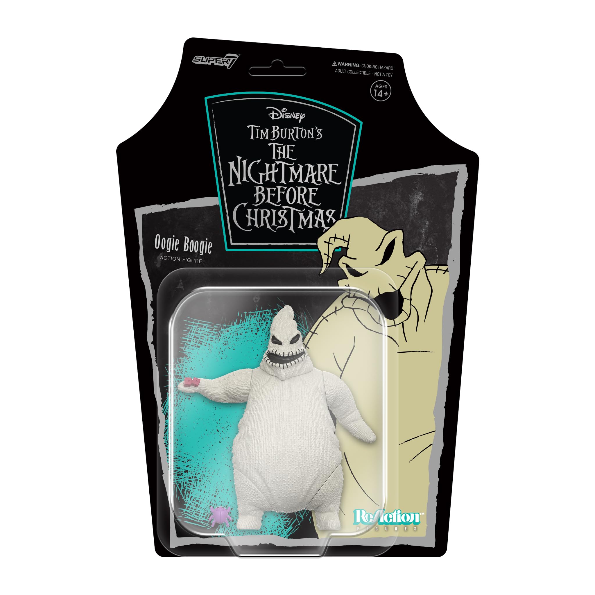 Foto 2 pulgar | Figura De Acción Super7 La Pesadilla Antes De Navidad Oogie Boogie De Tim Burton, 9,5 Cm - Venta Internacional.