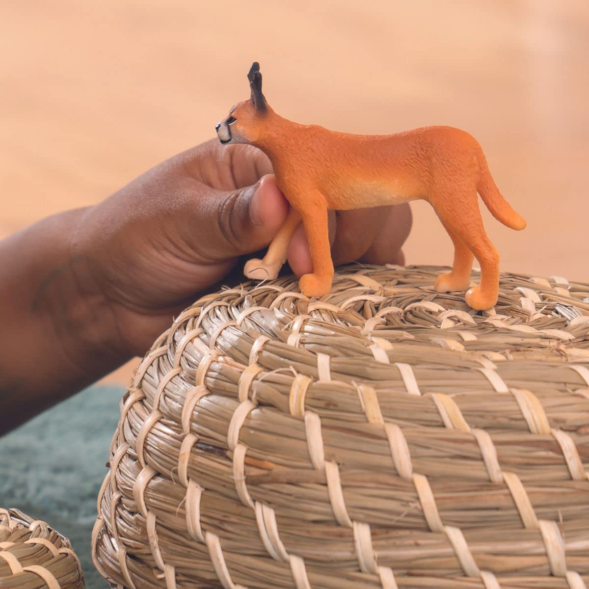 Foto 2 | Figura De Juguete Schleich Wild Life Realistic Female Caracal - Venta Internacional.