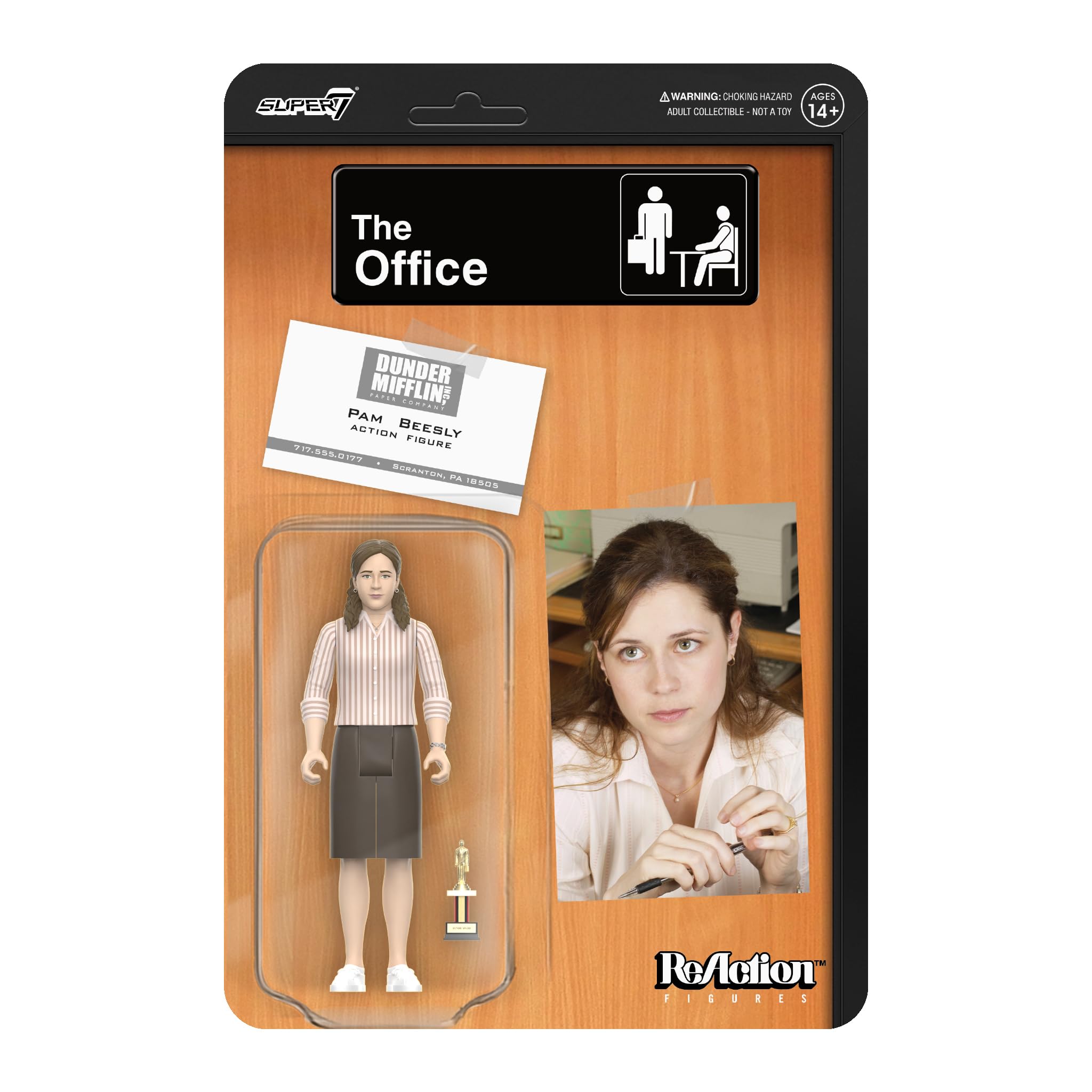 Figura De Acción Super7 The Office Pam Beesly Con Trofeo Dundie - Venta Internacional.