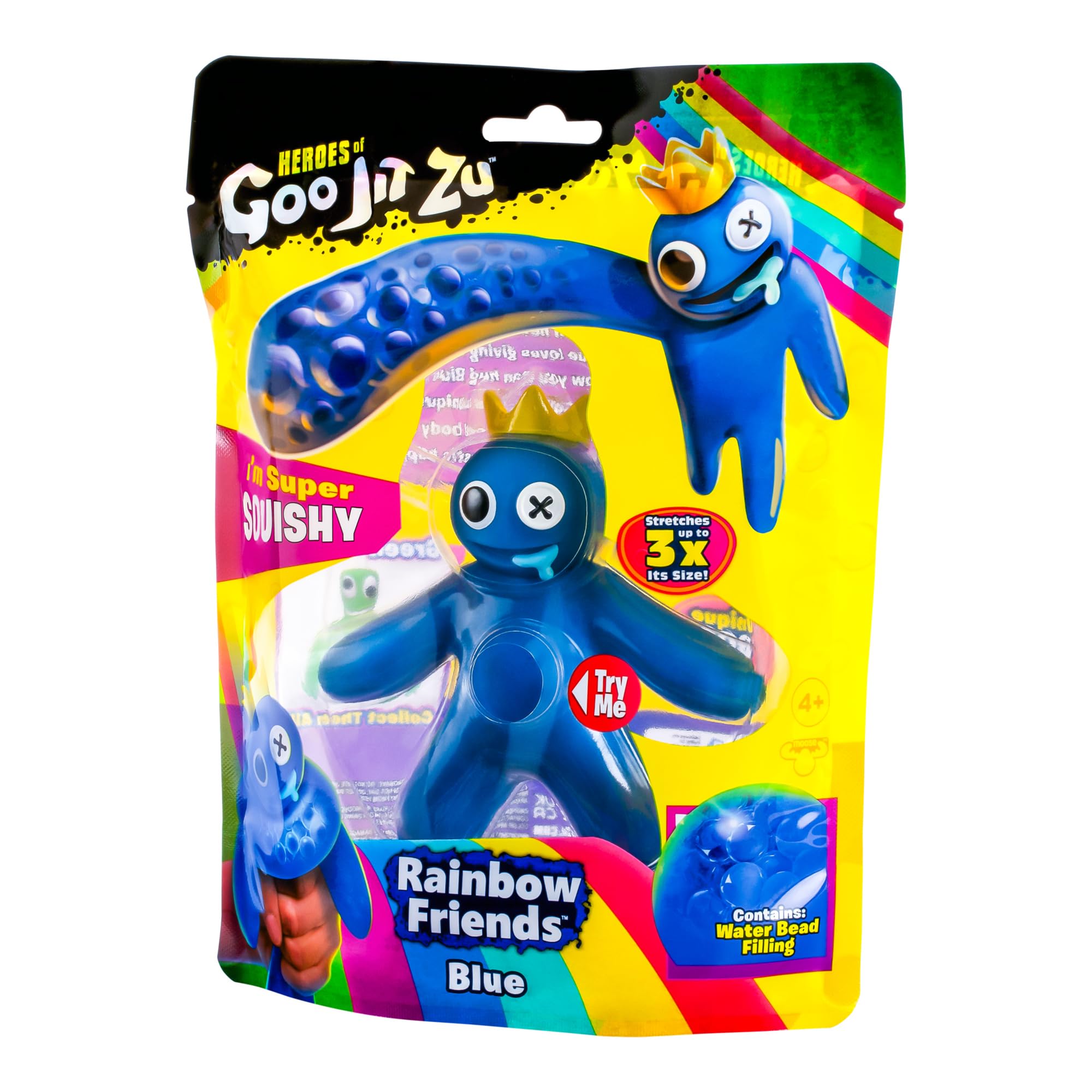 Foto 3 pulgar | Figura De Juguete Heroes Of Goo Jit Zu Rainbow Friends Azul - Venta Internacional.