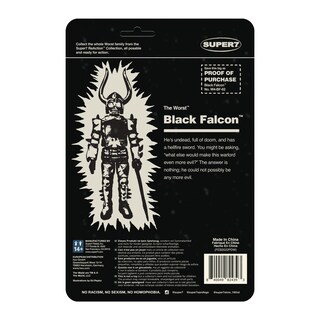 Foto 3 | Figura De Acción Super7 The Worst Black Falcon Monster Glow - Venta Internacional.