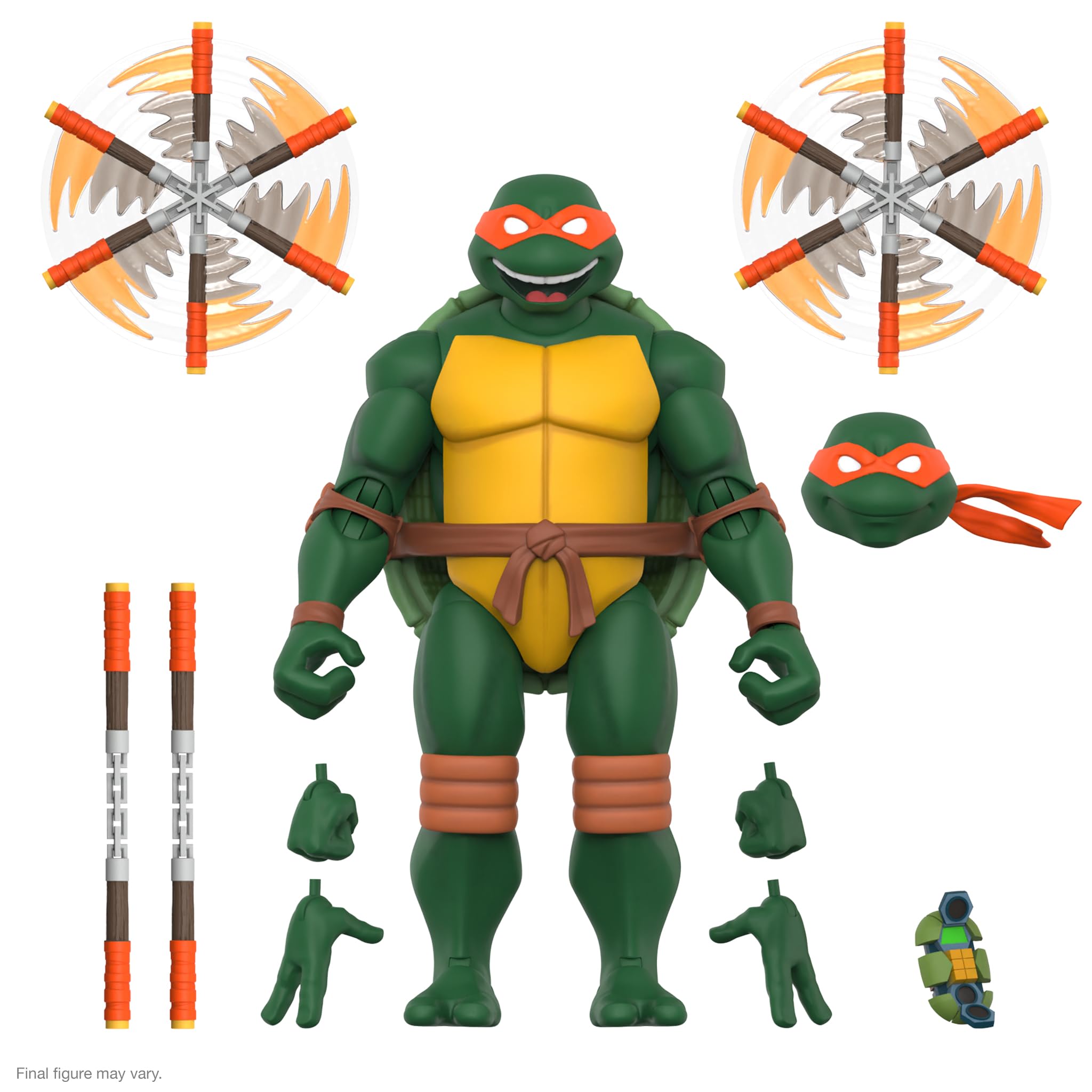 Foto 2 pulgar | Figura De Acción Super7 Ultimates! Teenage Mutant Ninja Turtles Michelangelo, 18 Cm - Venta Internacional.