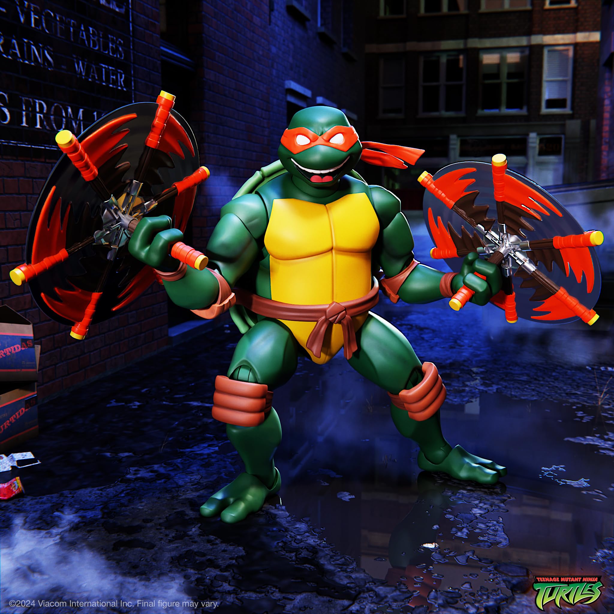 Foto 4 pulgar | Figura De Acción Super7 Ultimates! Teenage Mutant Ninja Turtles Michelangelo, 18 Cm - Venta Internacional.
