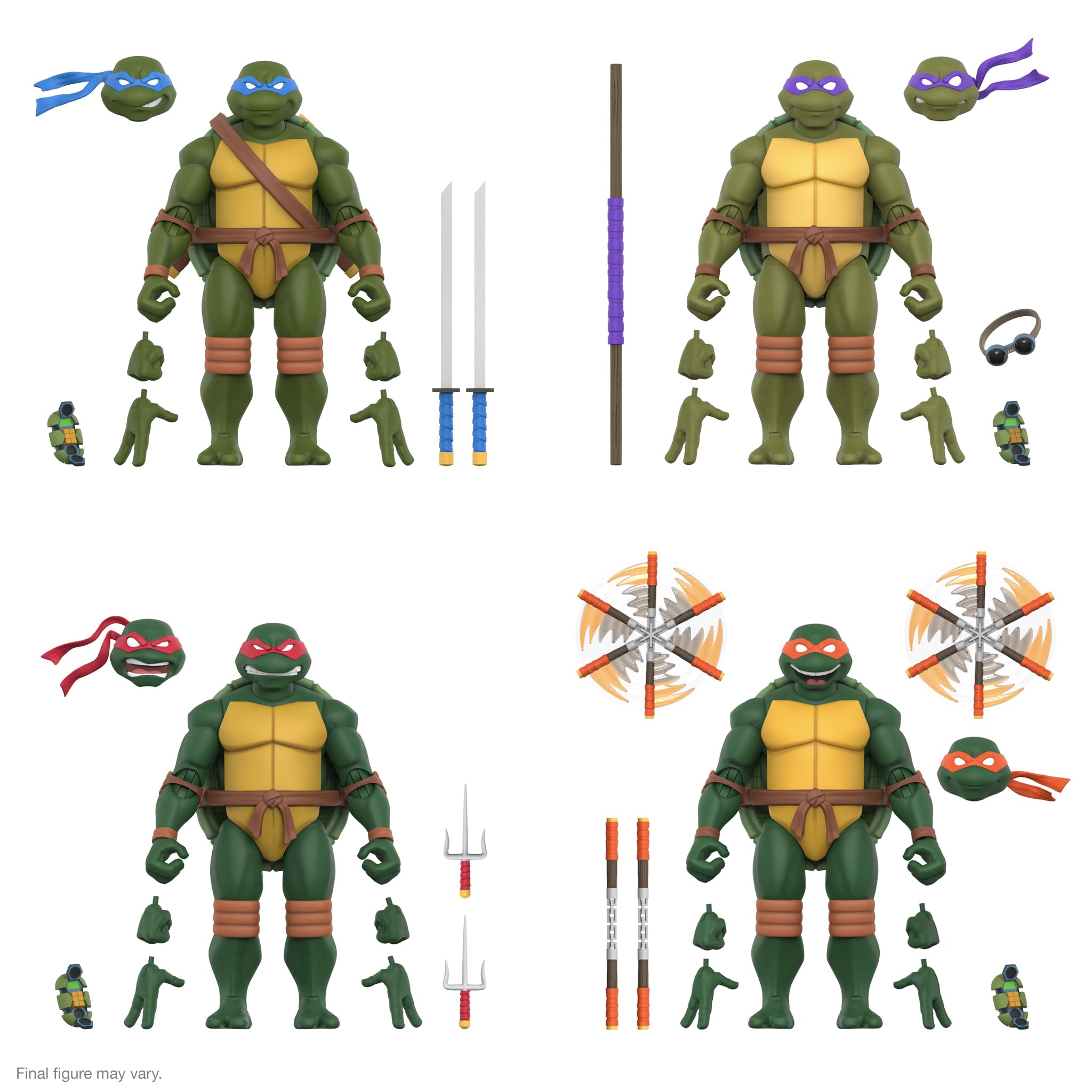 Foto 7 pulgar | Figura De Acción Super7 Ultimates! Teenage Mutant Ninja Turtles Michelangelo, 18 Cm - Venta Internacional.