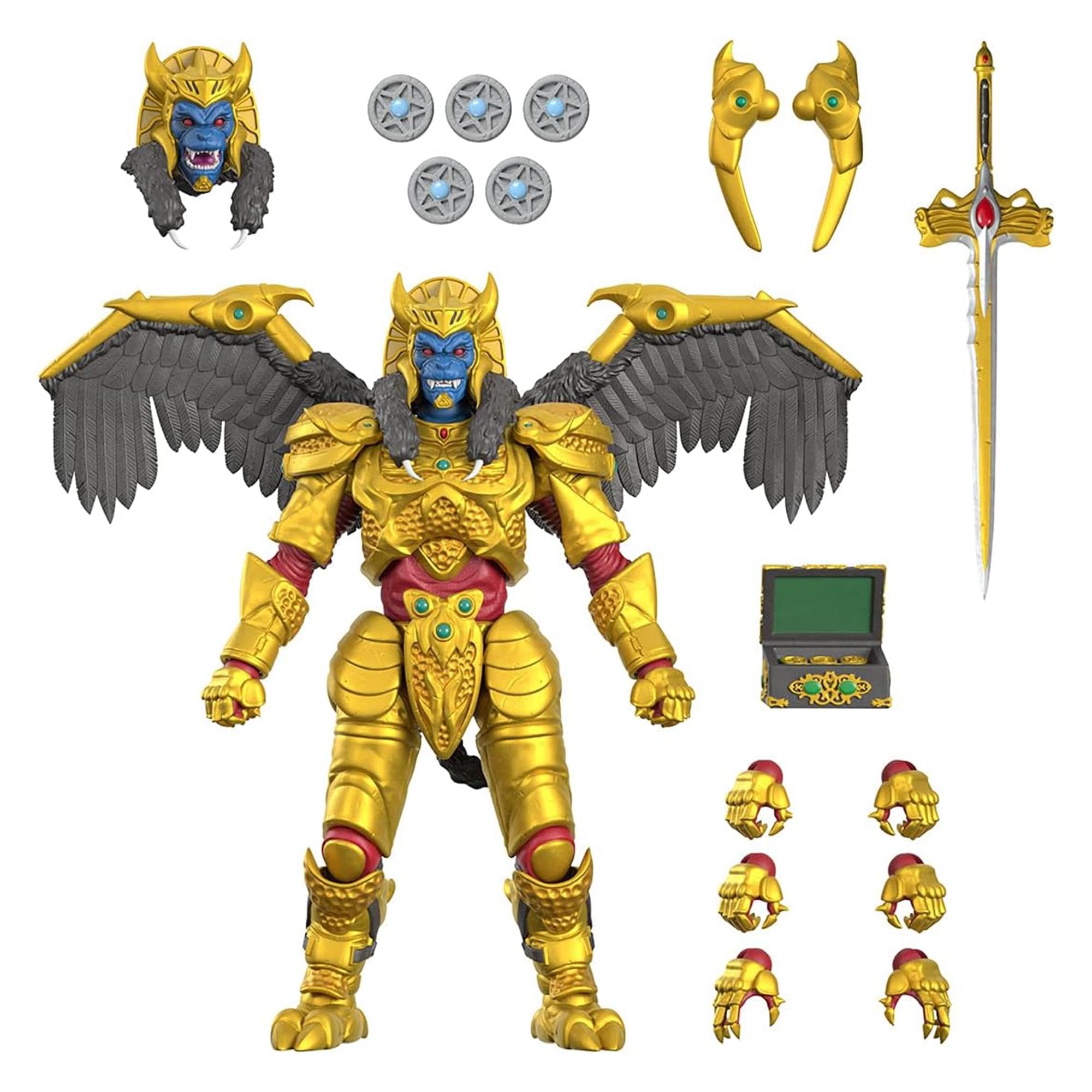 Figura De Acción Super7 Ultimates! Mighty Morphin Power Rangers Goldar - Venta Internacional.