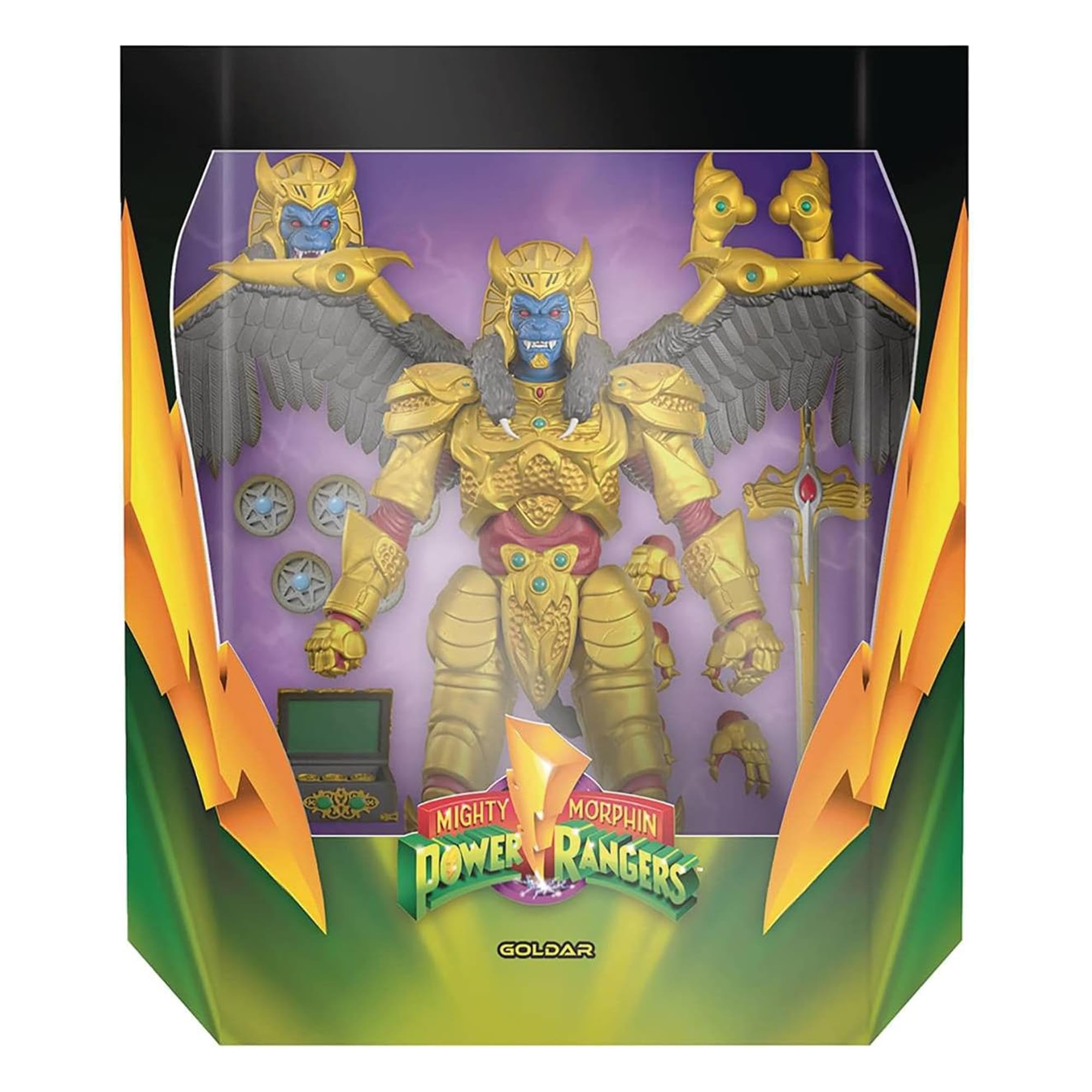 Foto 4 pulgar | Figura De Acción Super7 Ultimates! Mighty Morphin Power Rangers Goldar - Venta Internacional.