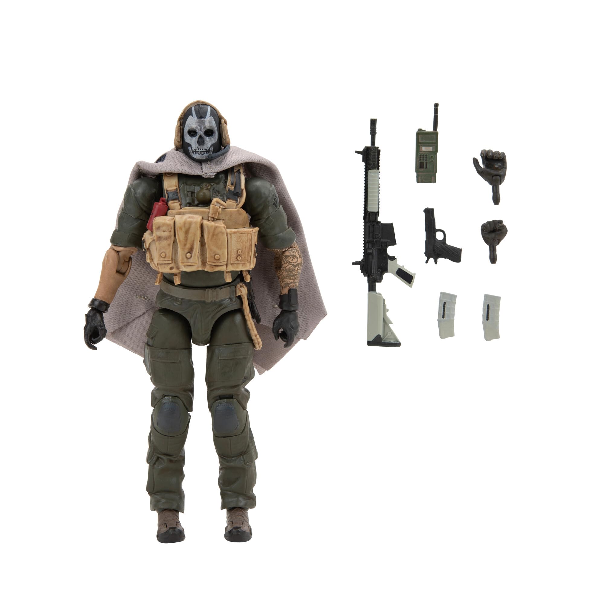 Foto 2 | Figura De Acción Call Of Duty Ghost (jawbone) 16,5 Cm Con Accesorios - Venta Internacional.