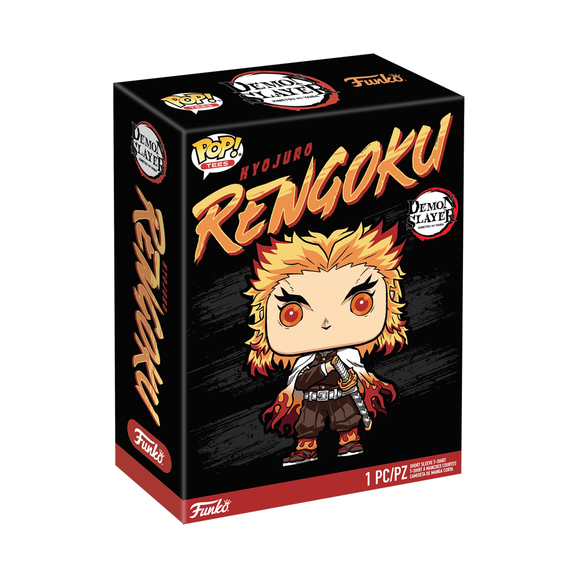 Foto 3 pulgar | Camiseta Funko Pop! Demon Slayer Kyōjurō Rengoku, Talla 2xl - Venta Internacional.