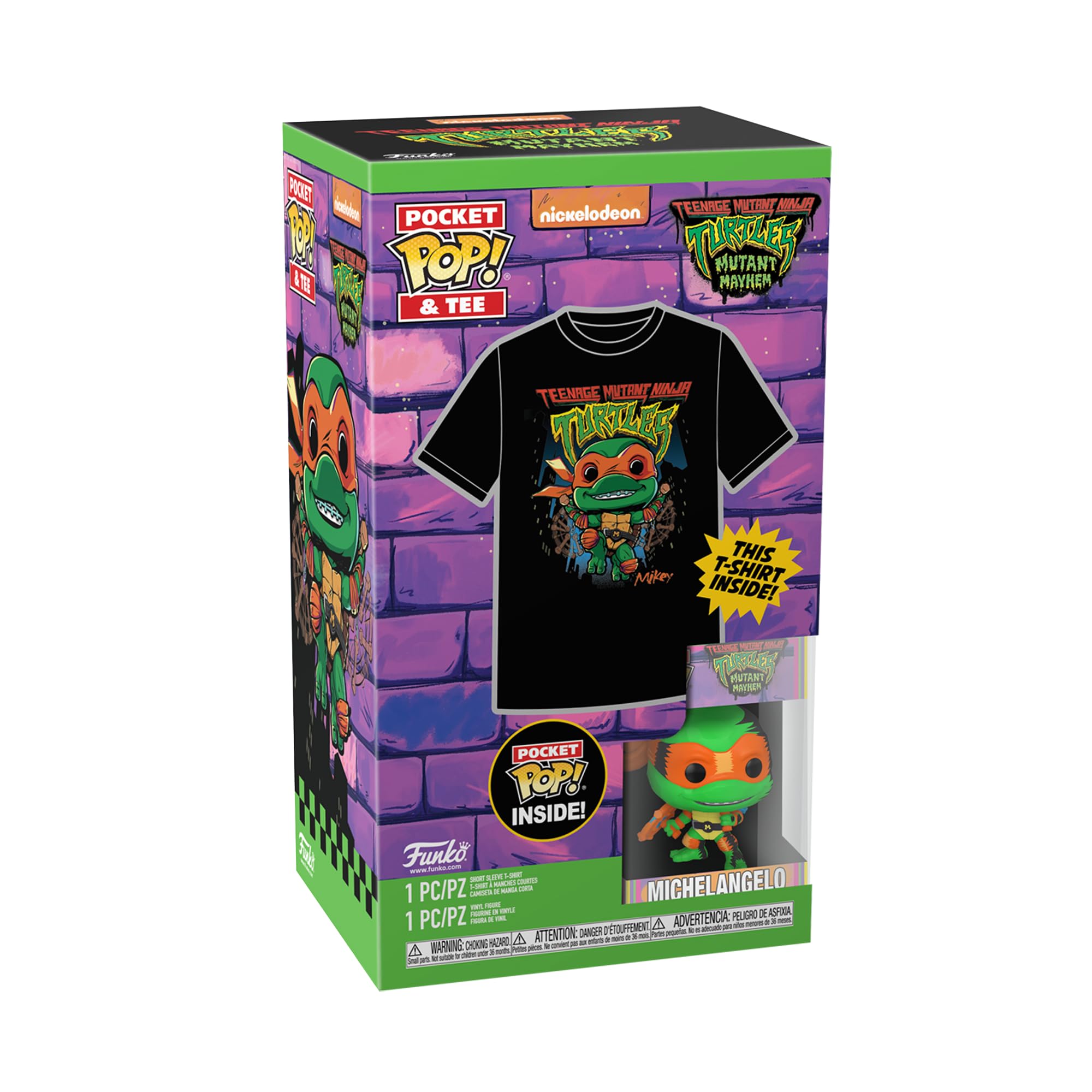 Foto 3 pulgar | ¡pocket Pop! Camiseta Funko Teenage Mutant Ninja Turtles Xs - Venta Internacional.