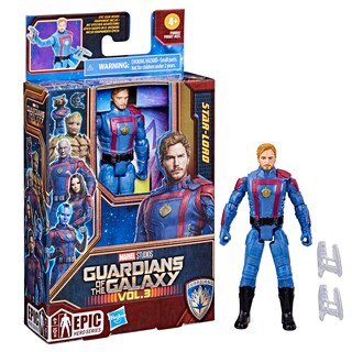Foto 3 | Figura De Acción Marvel Epic Hero Series Guardians Star-lord - Venta Internacional.