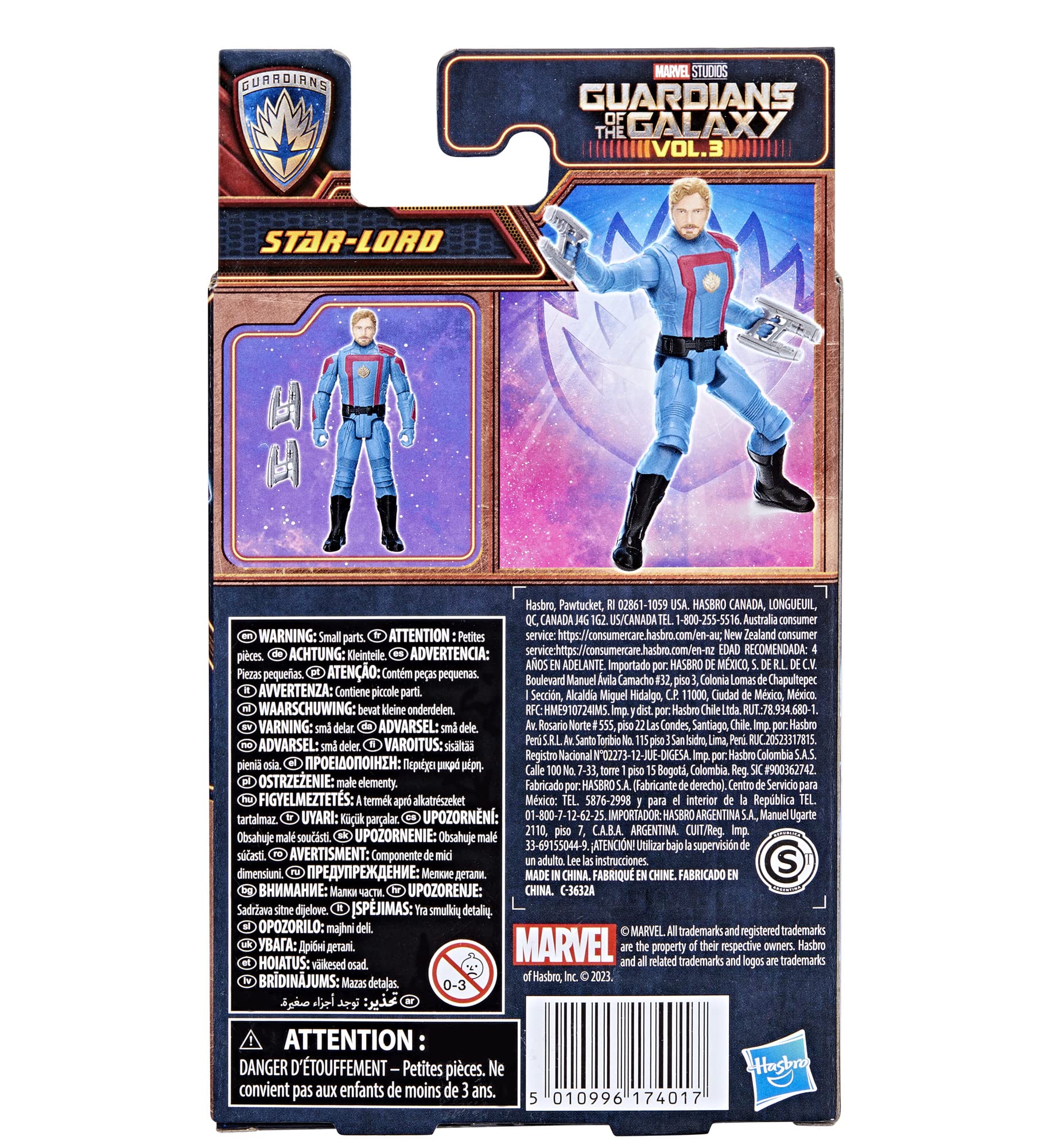 Foto 5 pulgar | Figura De Acción Marvel Epic Hero Series Guardians Star-lord - Venta Internacional.