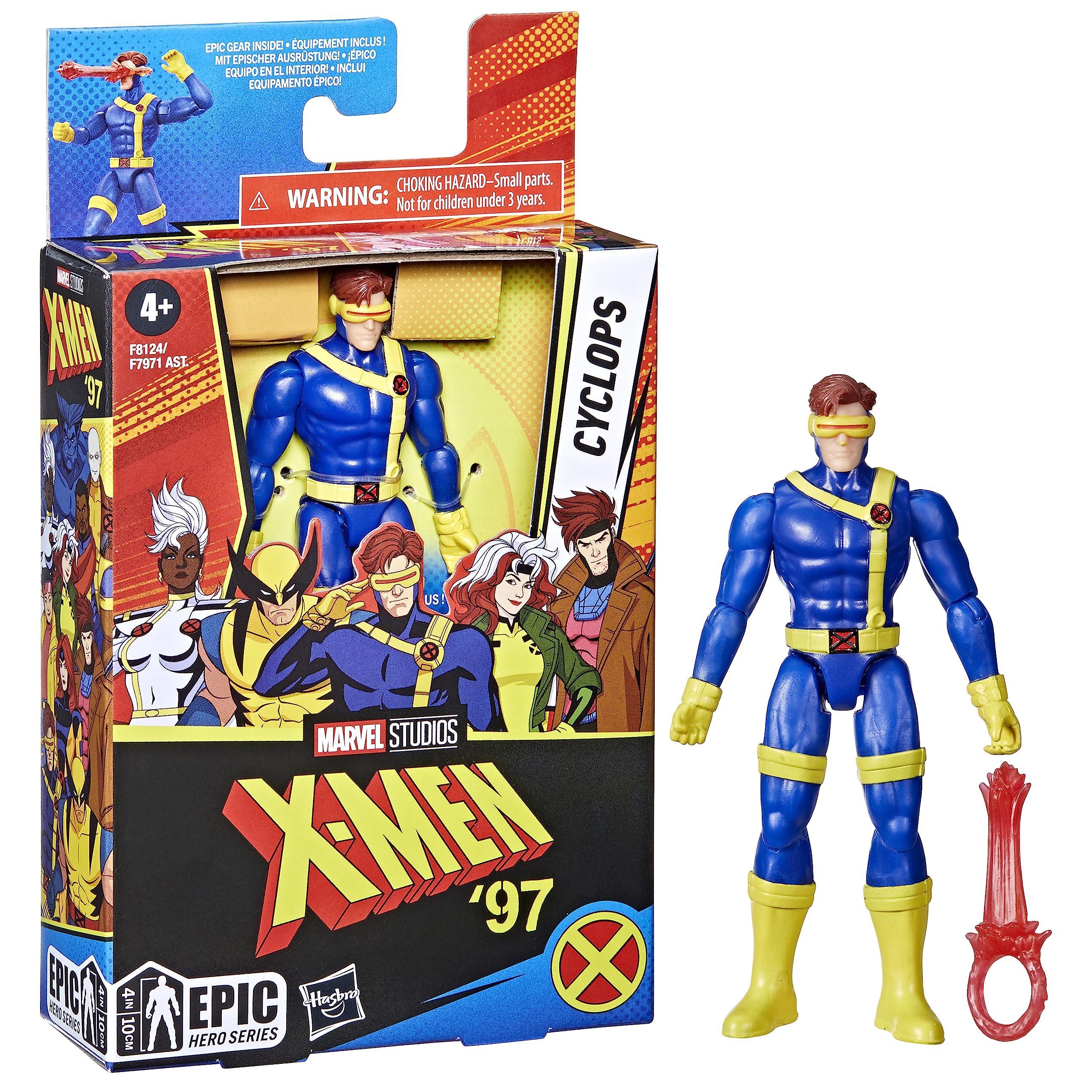 Foto 4 pulgar | Figura De Acción Marvel Epic Hero Series Cyclops X-men 10 Cm - Venta Internacional.