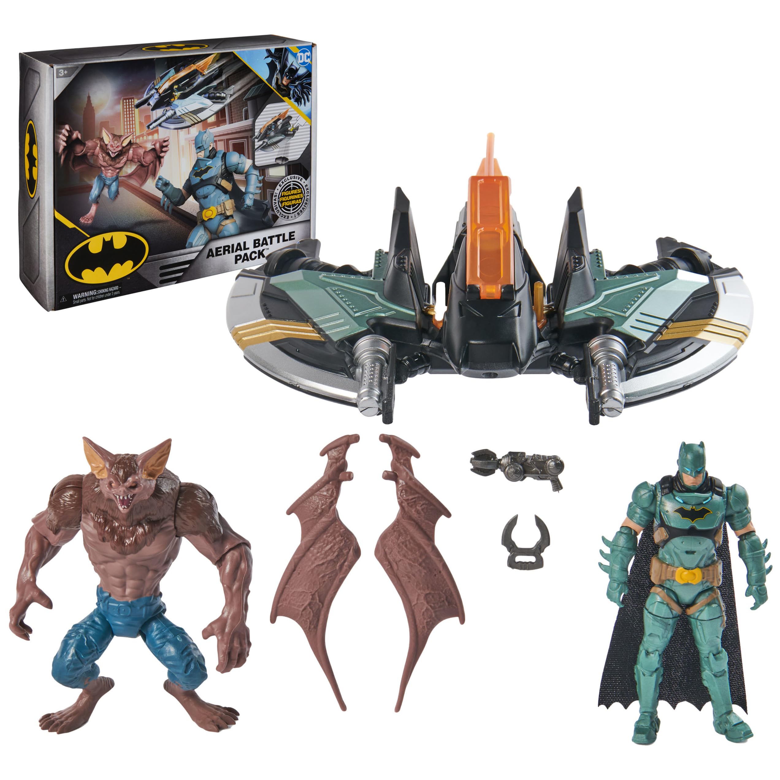 Foto 1 | Paquete De Batalla Aérea Batman De Toy Dc Comics Batwing Con Batman Y Man-bat - Venta Internacional.